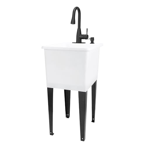 White Tub, Black Faucet