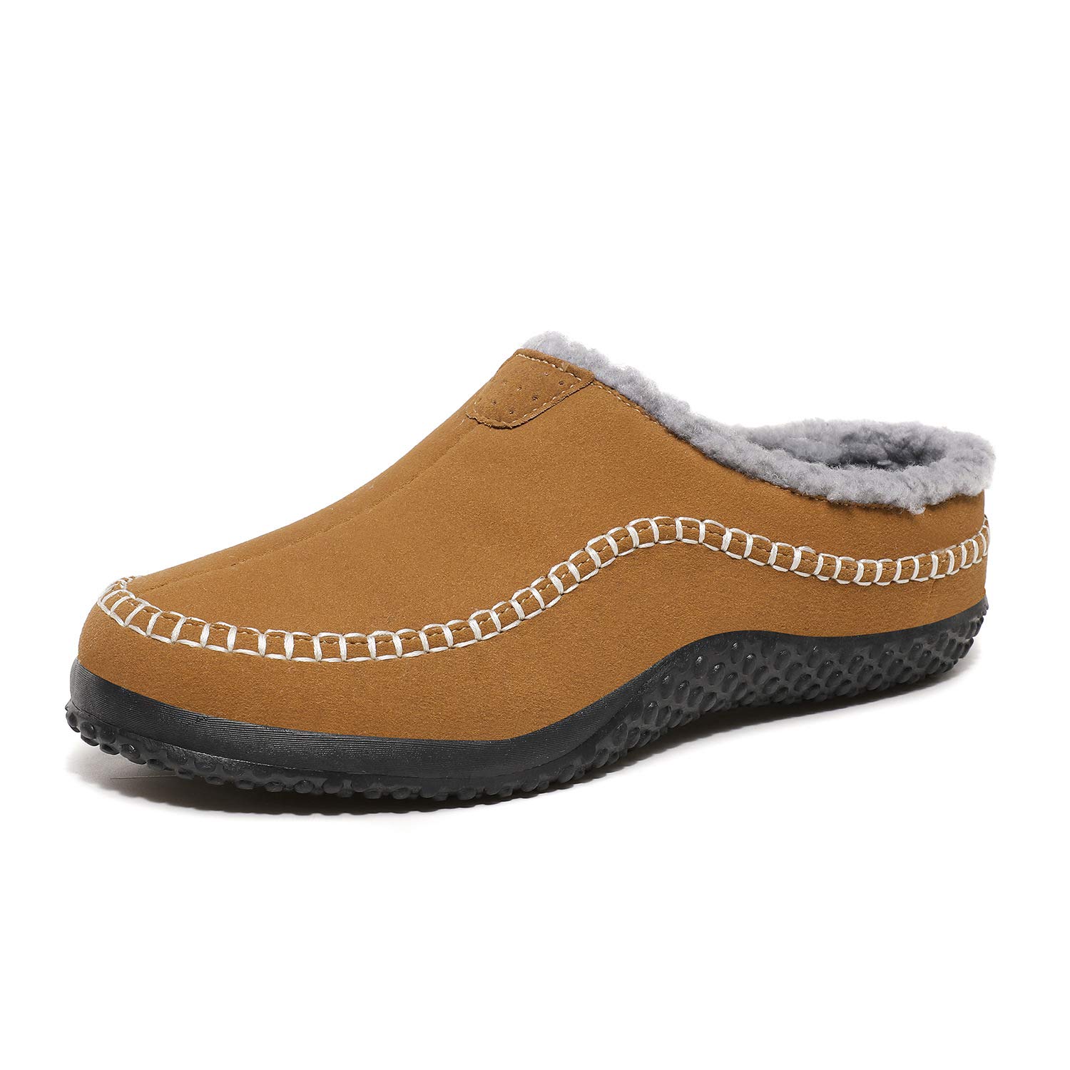 Angryapple Soft Plush Men's Slippers - Warm Non-Slip Moccasins for Indoor/Outdoor Use - Perfect for Home, Hiking & Casual Wear