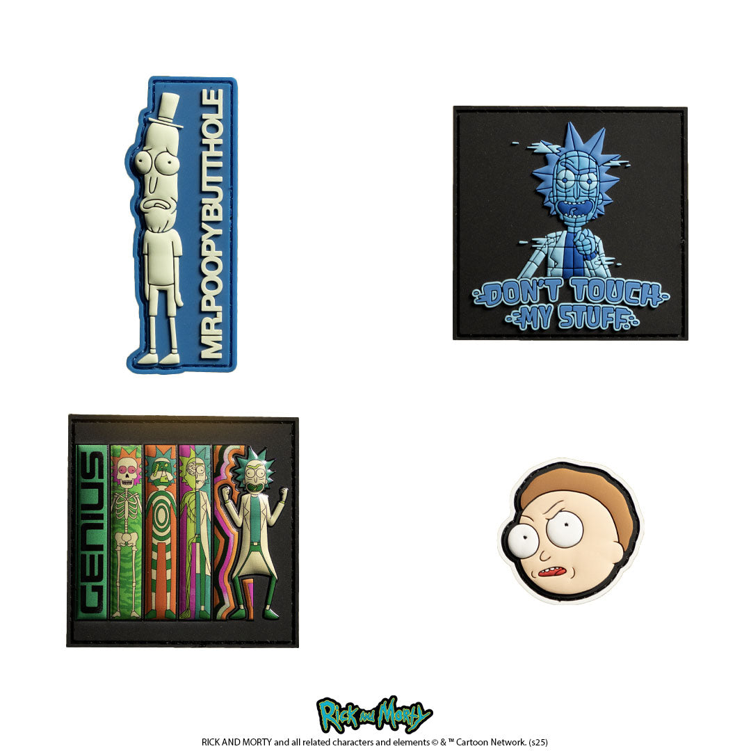 Rick and Morty Iron-On Patches Bundle #2 - Cartoon Character Appliques for Jackets, Backpacks & DIY Crafts - Perfect for Cosplay, Gifts & Fan Merchandise