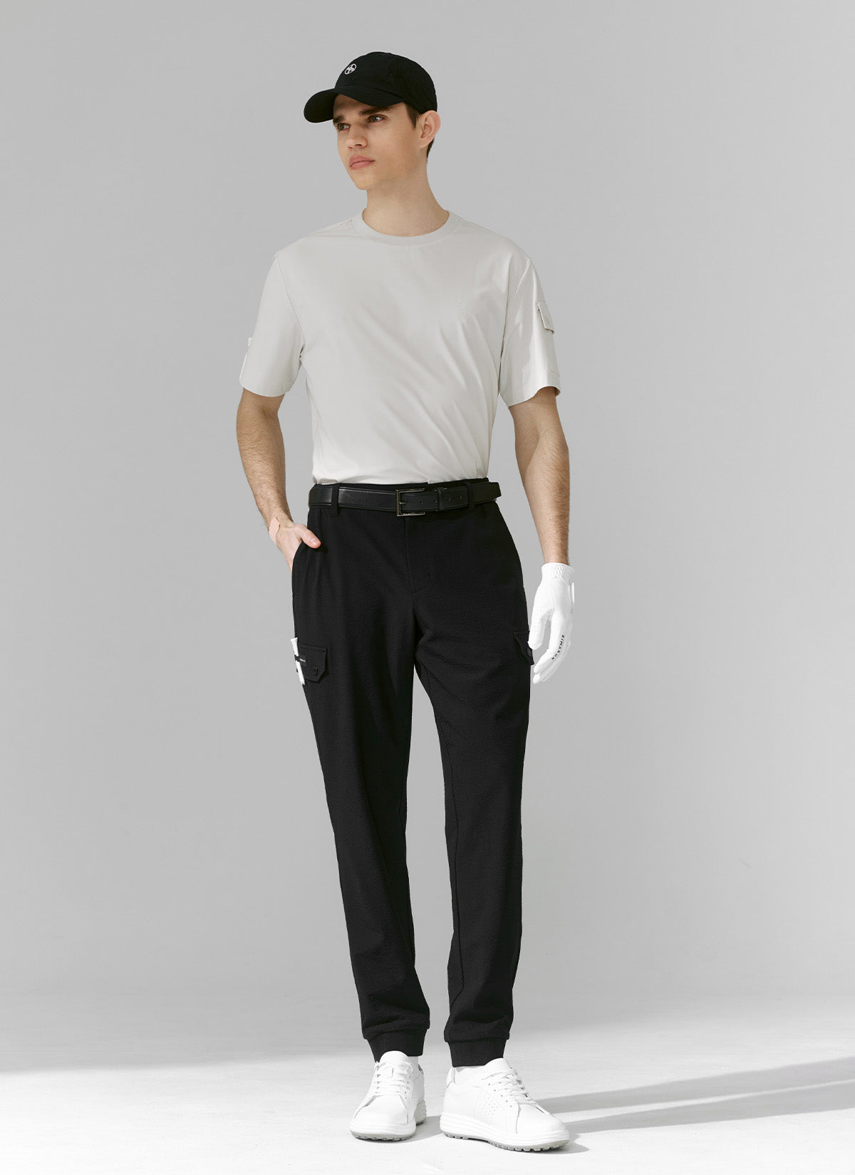 Breathable Seersucker Stretch Cargo Jogger Pants for Men - Comfortable Casual Workout & Outdoor Travel Pants