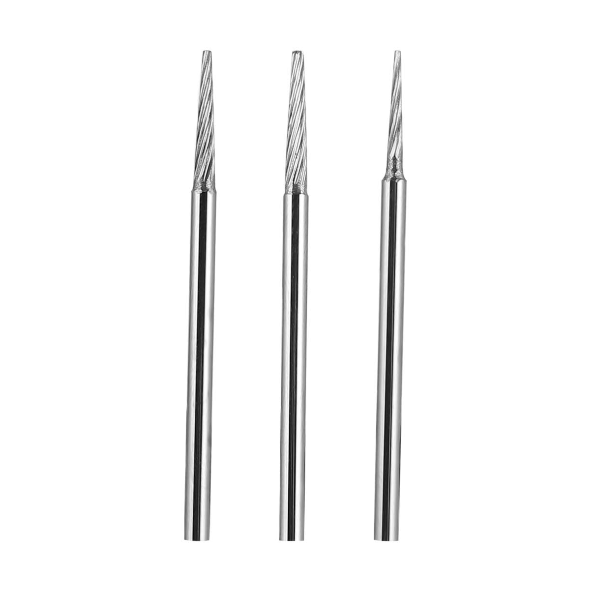 Hemoton 3-Piece Diamond Drill Bit Set - Carbide Rotary Grinding Burrs for Engraving, Carving & Tile Drilling | Perfect for DIY Crafts, Jewelry Making & Home Renovation Projects