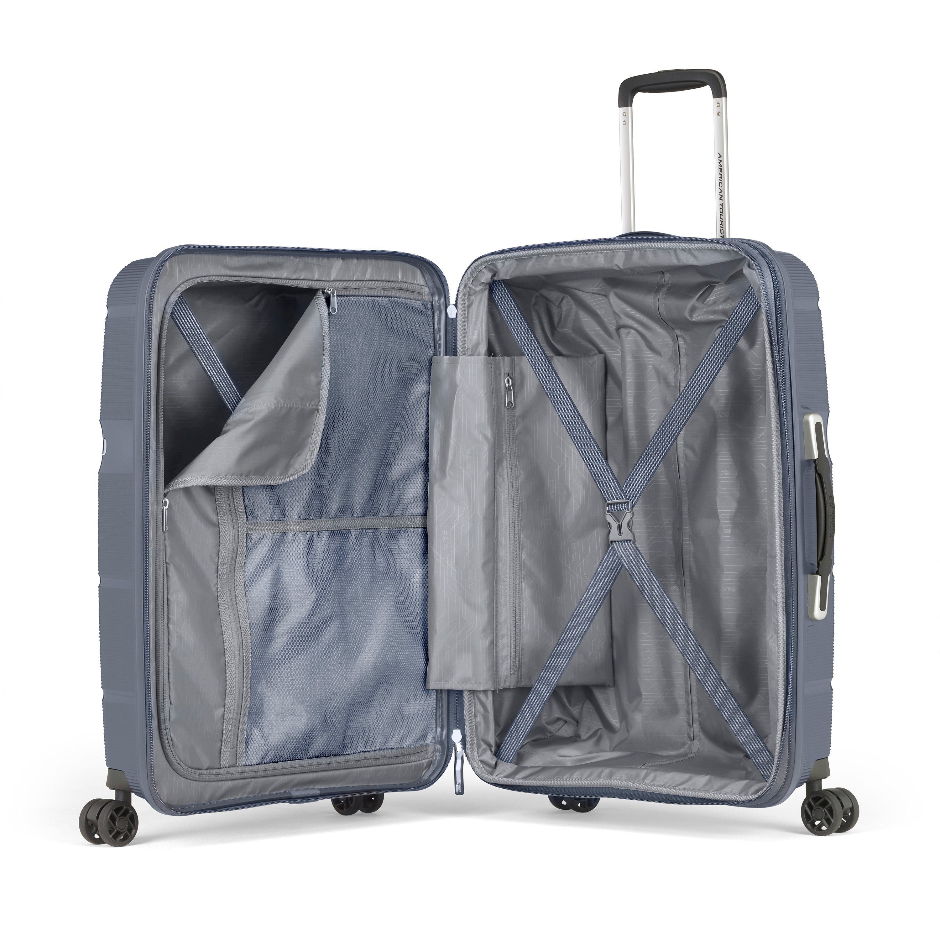 American Tourister Linex Spinner 3-Piece Luggage Set - Lightweight Expandable Suitcase with 360° Wheels for Travel, Business Trips & Family Vacations