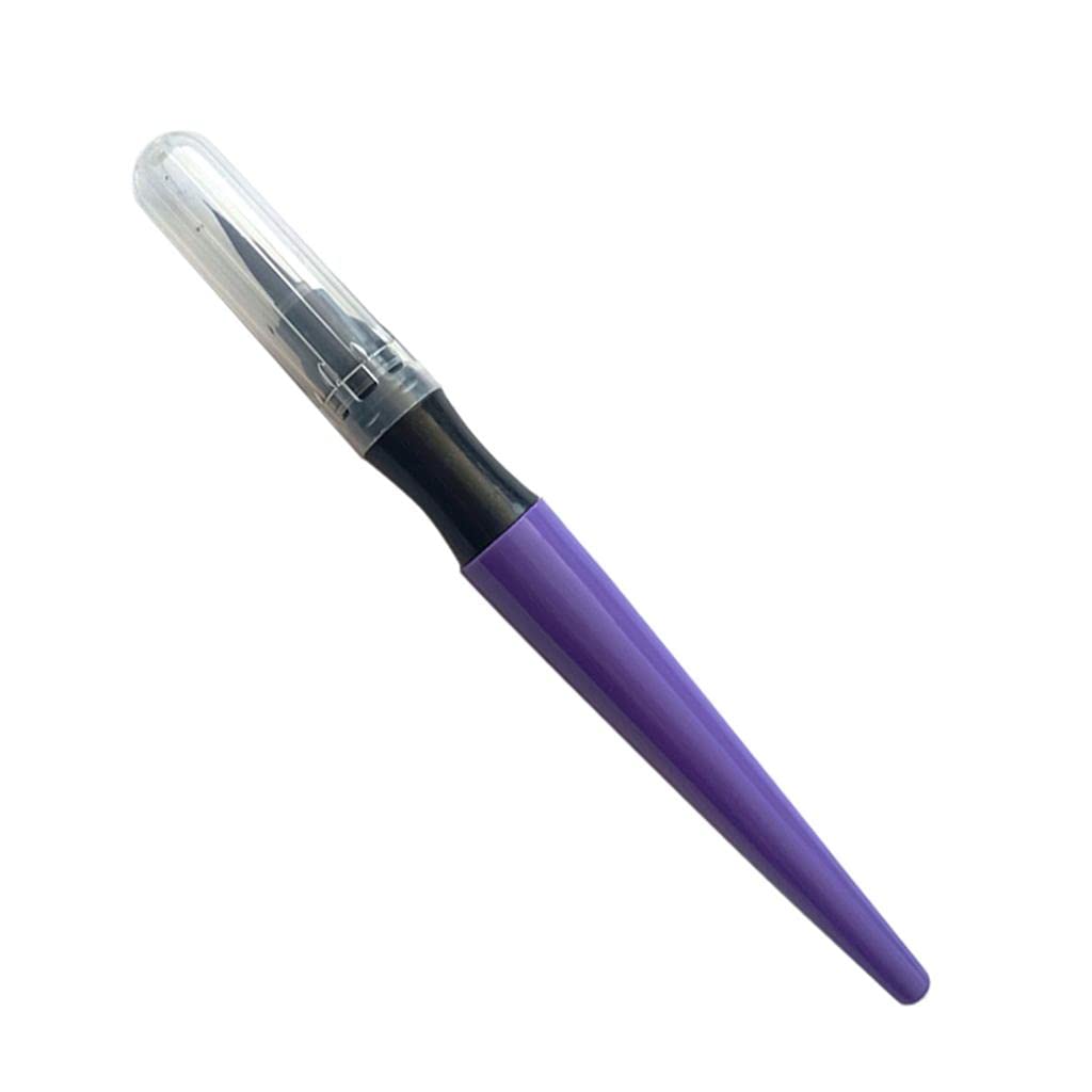 VMS INDIA Professional Face & Body Nail Art Paintbrush Set - Purple Synthetic Bristles for Makeup, Tattoo, Henna & Halloween Designs - Perfect for Artists, Salons & DIY Beauty Projects