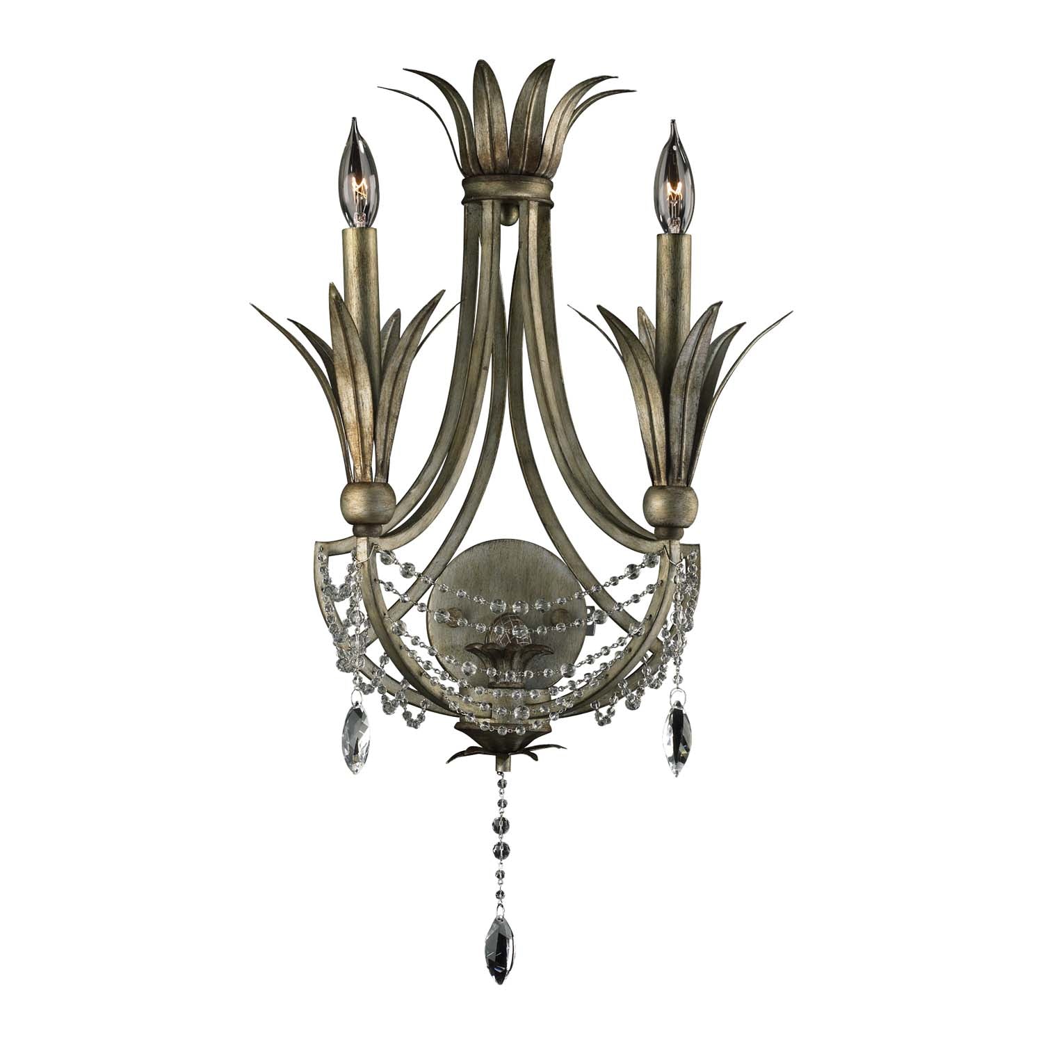 Cyan Design 5213-2-33 Luciana 2-Light Wall Bracket in St. Regis Bronze - Perfect for Hallway, Entryway, and Bedroom Lighting