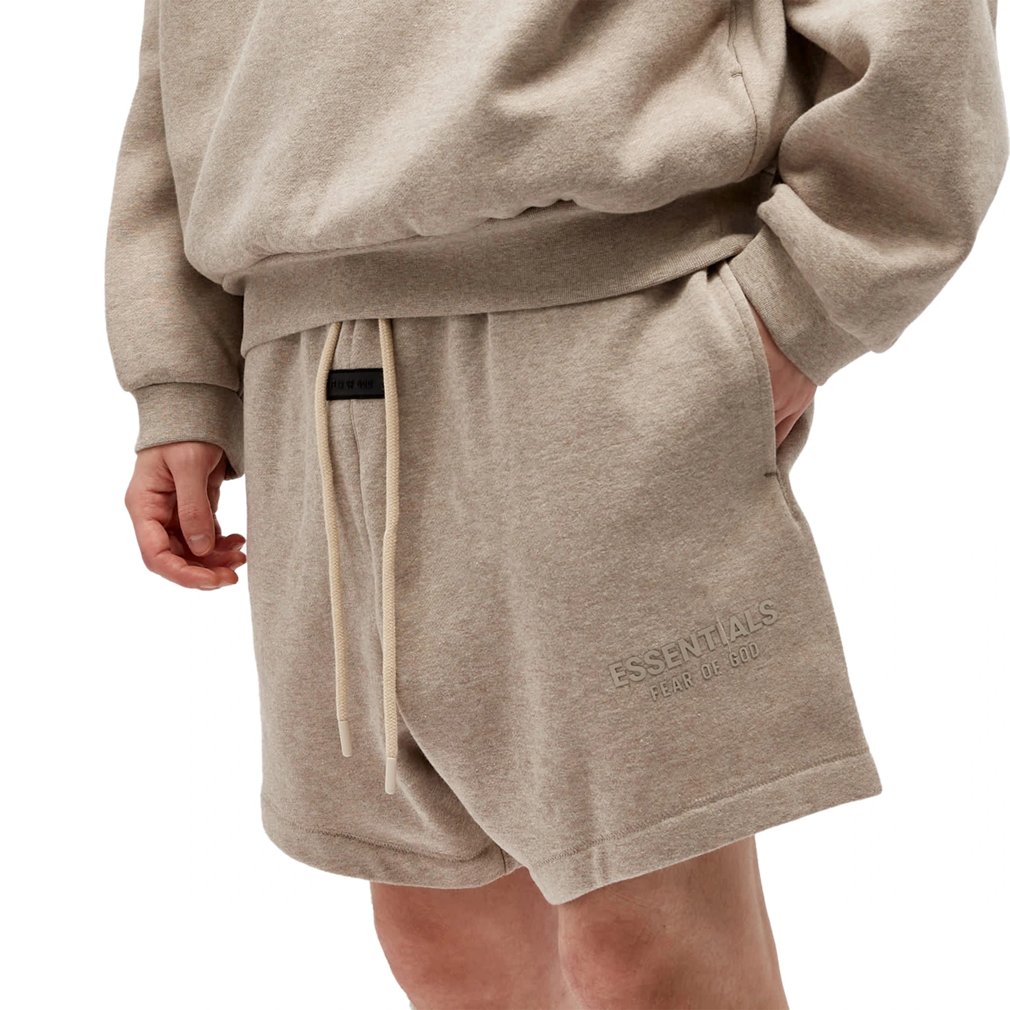 Fear of God Essentials Core Heather Shorts for Men - FW23 Collection | Comfortable Casual Wear for Gym, Lounge & Street Style