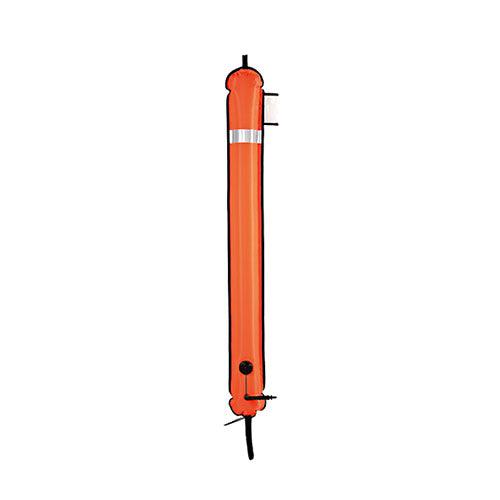 XDeep Closed DSMB 140cm - High Visibility Safety Marker Buoy for Scuba Diving & Technical Diving | Emergency Signaling Device for Underwater Adventures