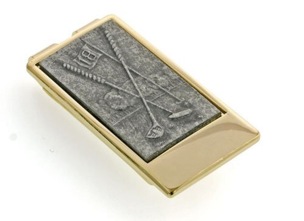 JJ Weston Golf Money Clip - Premium USA Made Leather Wallet Accessory for Golfers | Perfect for Golf Tournaments, Gifts & Everyday Use