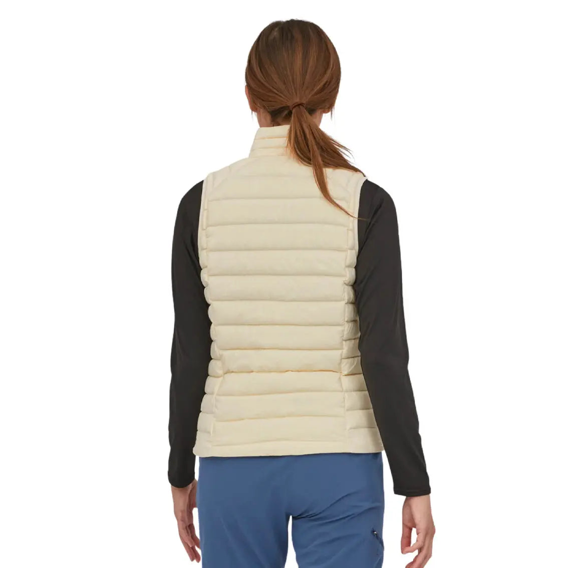 Women's Patagonia Down Sweater Vest - Wool White | Lightweight Insulated Puffer Vest for Hiking, Camping & Outdoor Activities