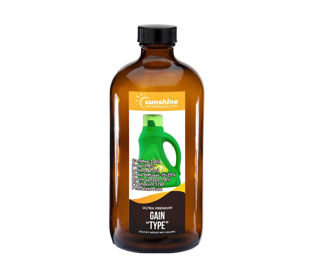 Gain Original 'Type' Ultra Premium Fragrance Oil for Candles & Soap - 64oz Half Gallon Bulk Size | Perfect for DIY Candle Making, Soap Crafting, Home Fragrance & Aromatherapy