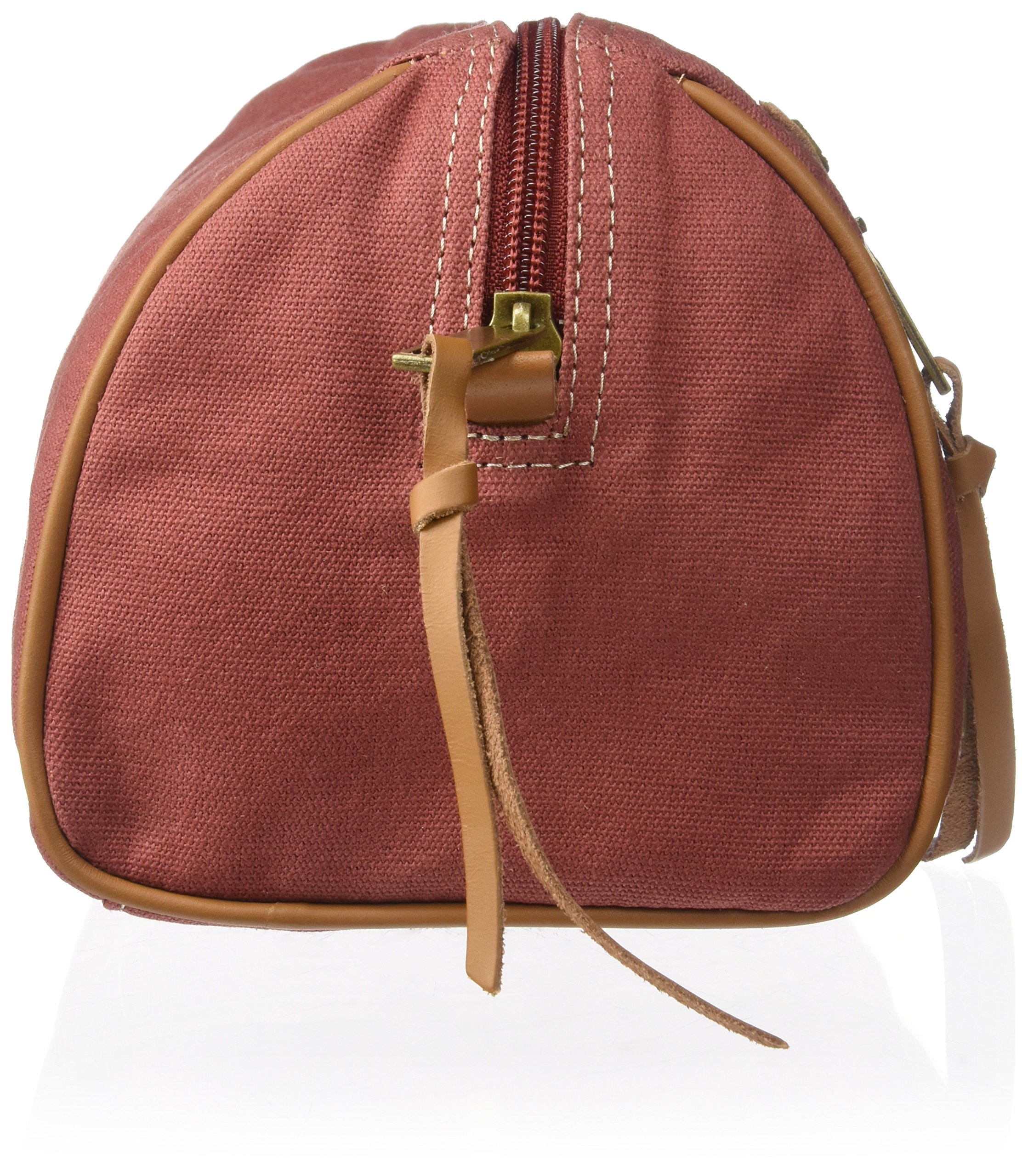 Timberland Men's Canvas & Leather Travel Toiletry Bag - Red One Size - Perfect for Camping, Business Trips & Weekend Getaways