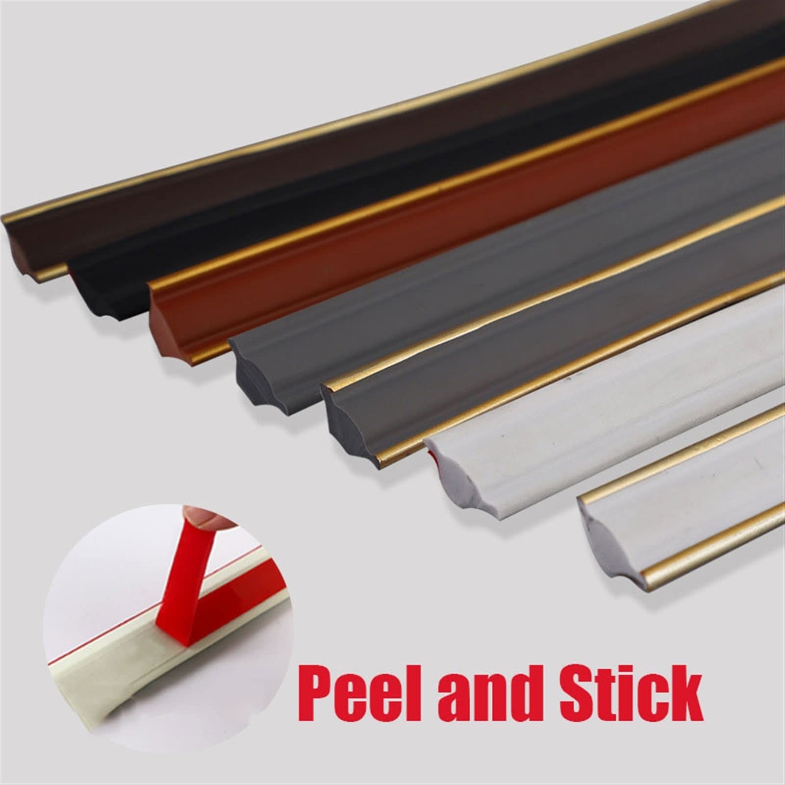 32.8ft Flexible Crown Molding Trim - Peel and Stick Quarter Round Ceiling Molding for Easy DIY Home Decoration & Renovation Projects - Perfect for Living Rooms, Bedrooms & Kitchens
