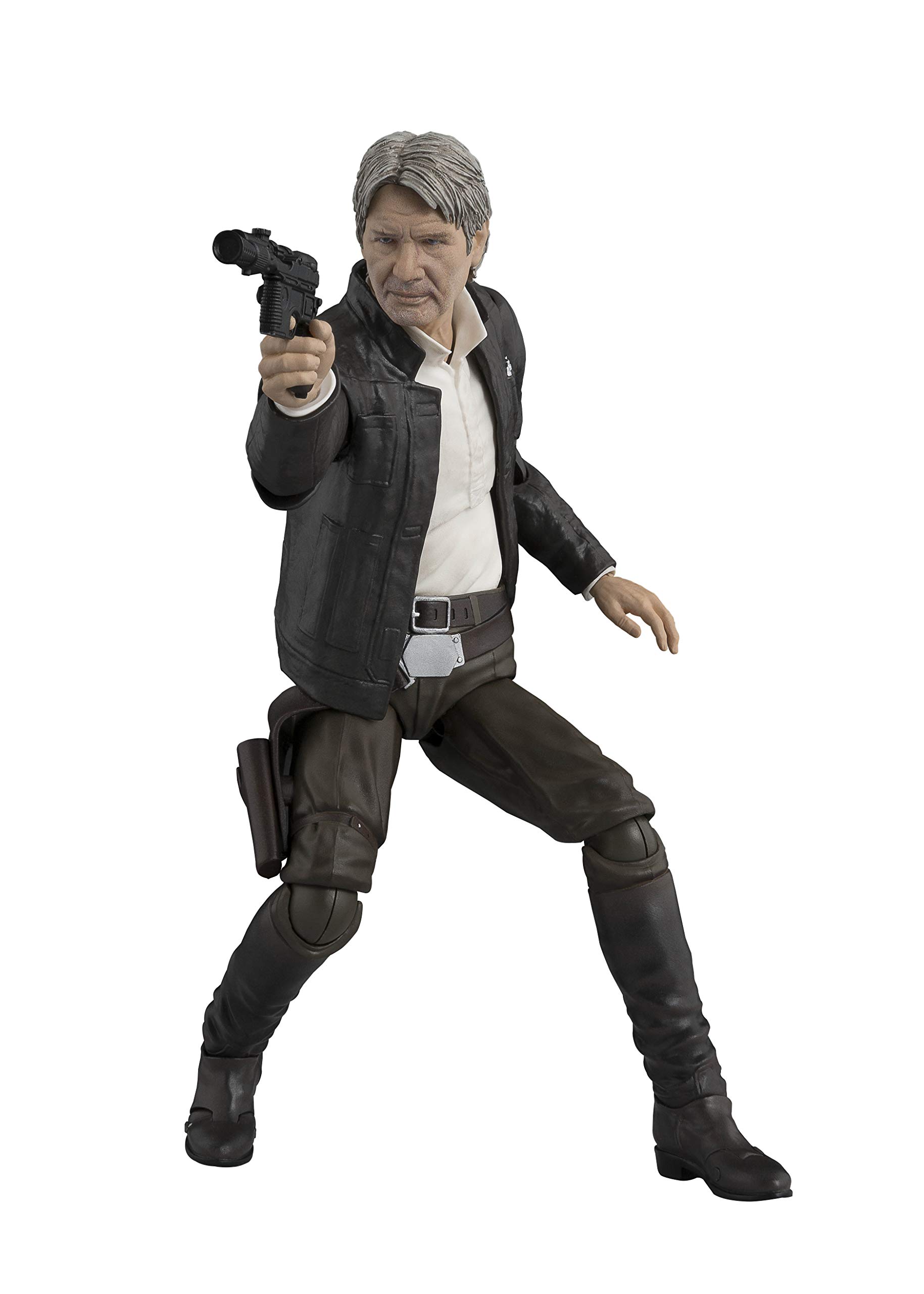 Bandai S.H.Figuarts Han Solo Action Figure - Star Wars The Force Awakens Collectible Toy for Display & Play | Perfect for Fans, Collectors & Gift Giving