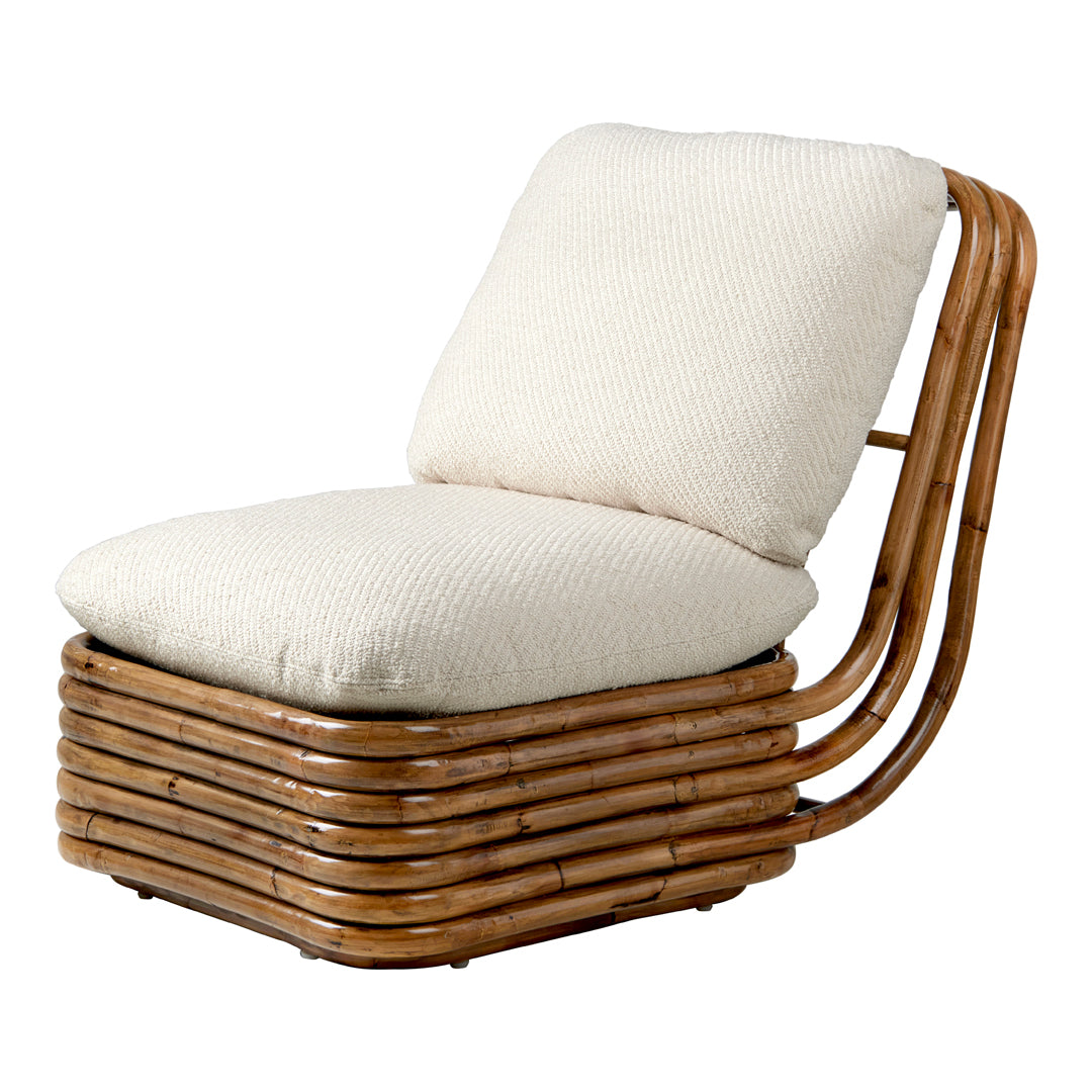 Bohemian 72 Lounge Chair - Handwoven Rattan Outdoor Patio Furniture for Garden, Poolside & Beach Relaxation | Comfortable Boho Style Seating with Cushions