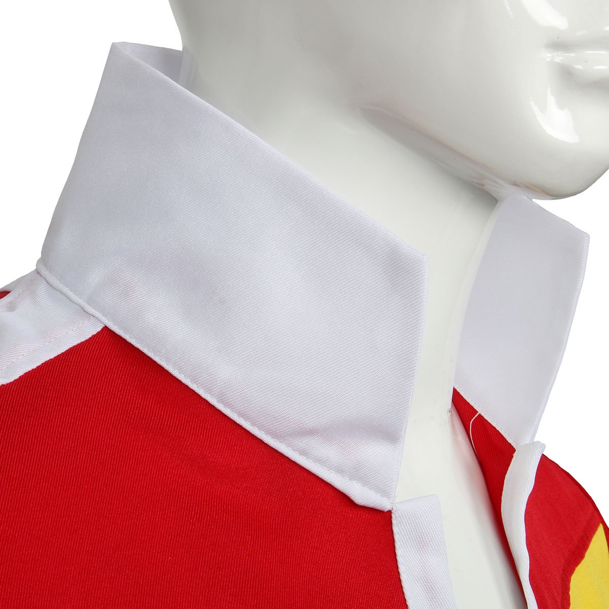 Partyever Red Paladins Jacket - Medieval Knight Costume for Halloween Cosplay, LARP, Renaissance Fairs & Fantasy Themed Parties
