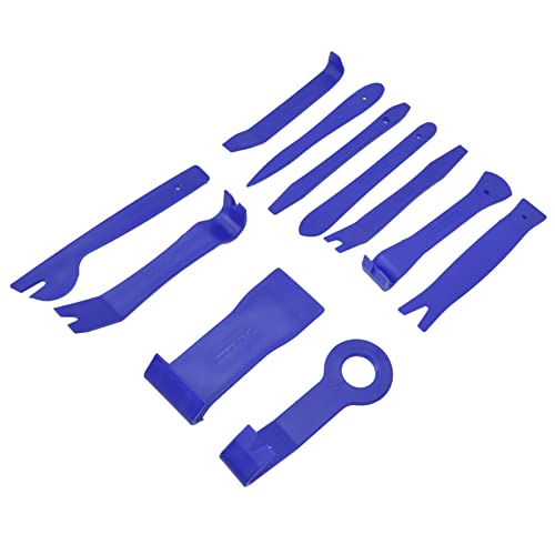 11Pcs Car Radio Repair Kit - Auto Trim Tools Set with Fiberglass & Nylon for Car Stereo Installation & Removal (Blue) - Perfect for DIY Auto Repair, Car Audio Upgrade & Dashboard Maintenance