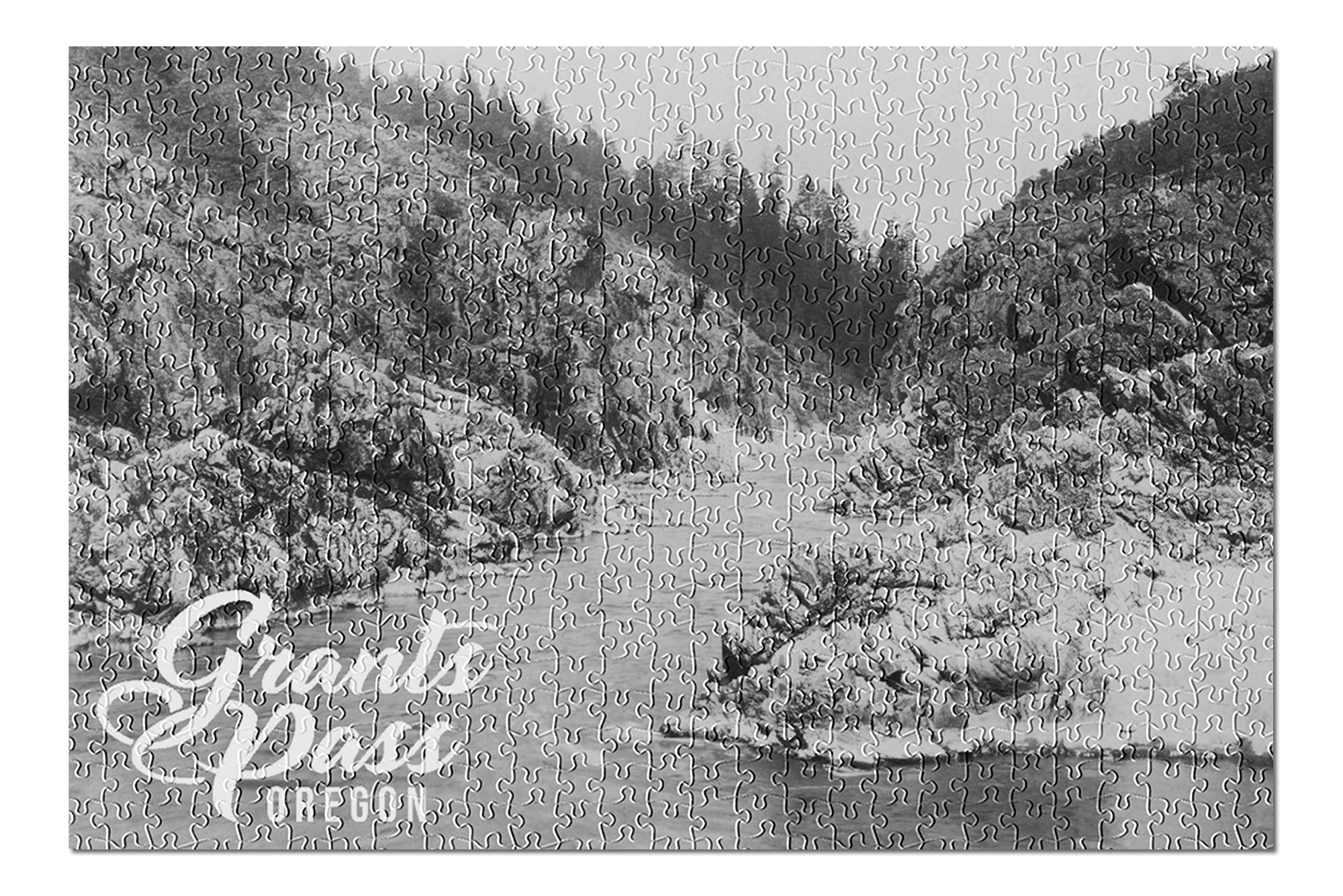Premium 500-Piece Jigsaw Puzzle - Hell Gate Canyon on Rogue River, Grants Pass Oregon Scenic Photography (19x27 Inches) | Made in USA | Perfect for Family Game Nights & Adult Relaxation