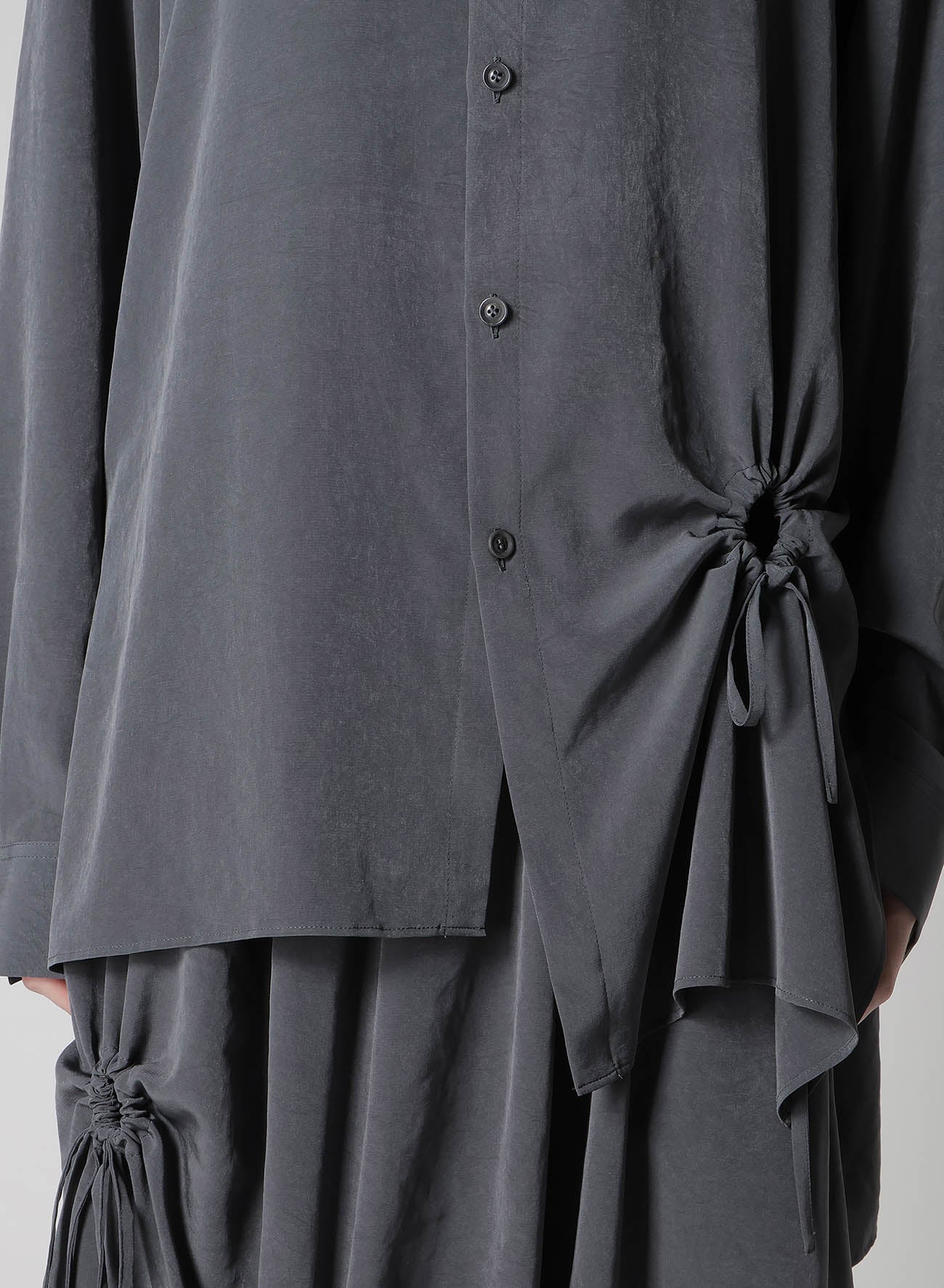 Elegant Crepe de Chine Circle Gathered Blouse for Women | Flowy & Feminine Top | Perfect for Office, Date Night & Special Occasions