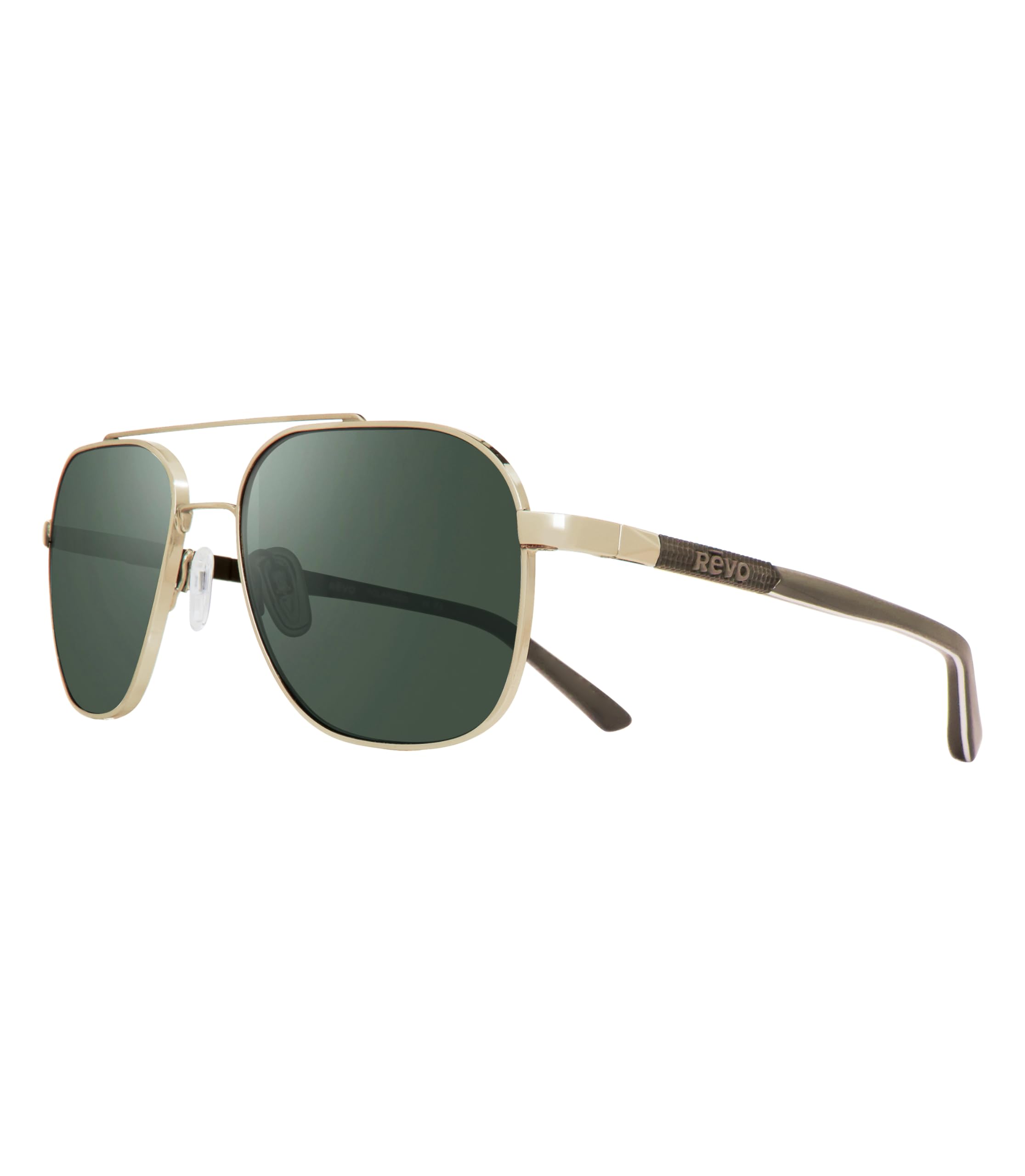Revo Sunglasses Arthur - Polarized Crystal Glass Lens Aviator Sunglasses with Metal Frame for Men & Women - UV Protection, Fashion & Outdoor Activities