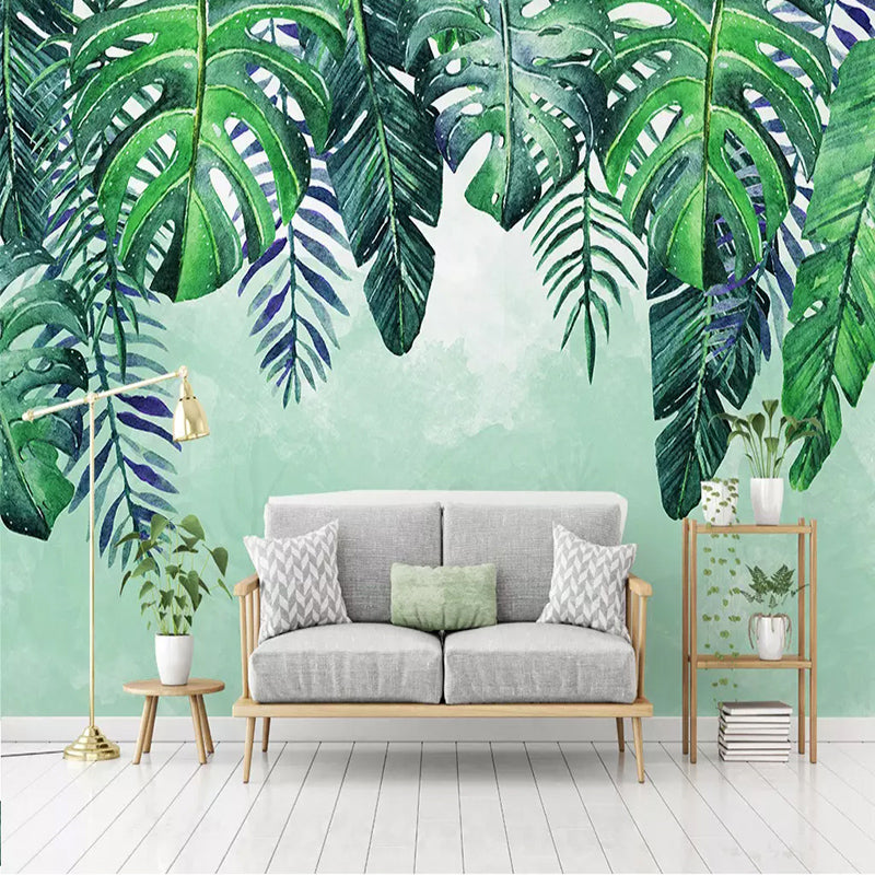 Leafs Fallen Wallpaper Mural - Beautiful Natural Design for Home Decor | Nature-Inspired Peel & Stick Wallpaper for Living Room, Bedroom, Nursery