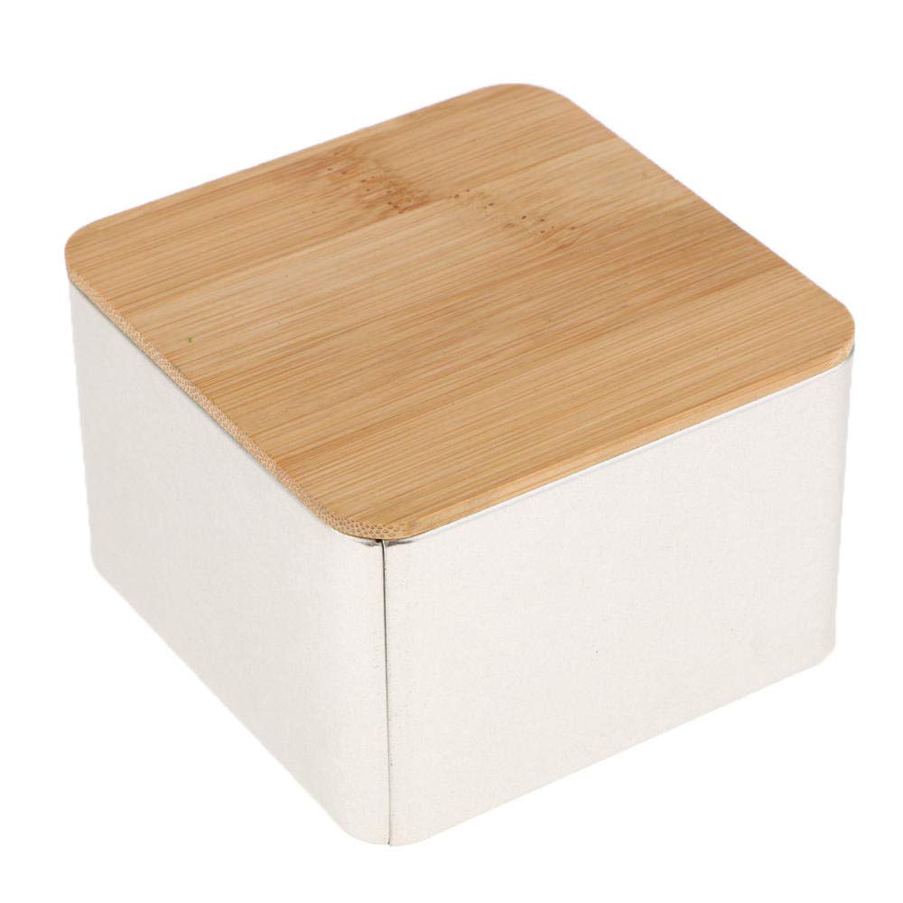 Premium Metal Storage Box with Bamboo Lid - Airtight Kitchen Organizer for Bread, Sugar, Tea & Herbs | Perfect for Pantry, Countertop & Baking Supplies Storage