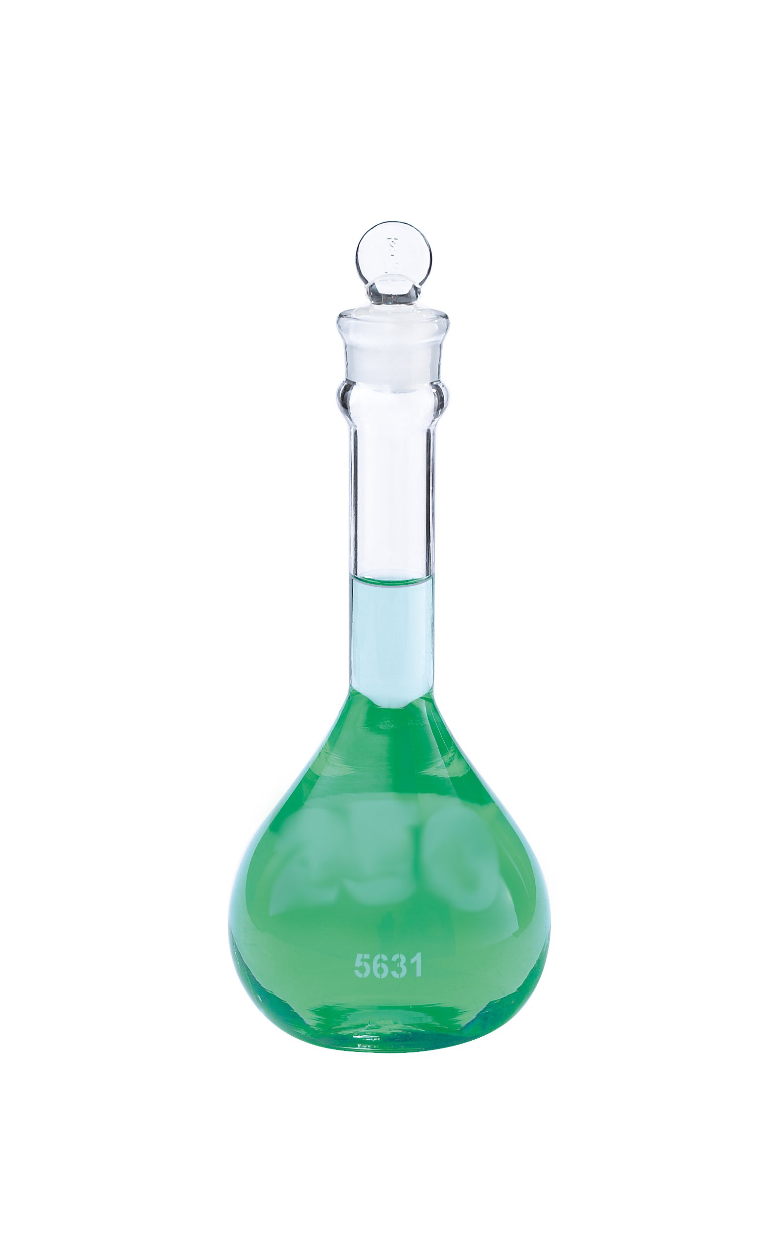 Kimble Glass Clear Heavy-Duty Class A Certified 100mL Wide-Mouth Volumetric Flasks with Glass Stoppers (6-Pack) - Ideal for Laboratory, Chemistry Experiments & Precise Liquid Measurements