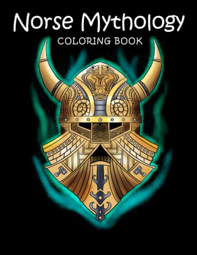 Norse Mythology Adult Coloring Book for Stress Relief & Relaxation - Viking Gods, Goddesses & Legends - Perfect for Meditation, Mindfulness & Creative Art Therapy