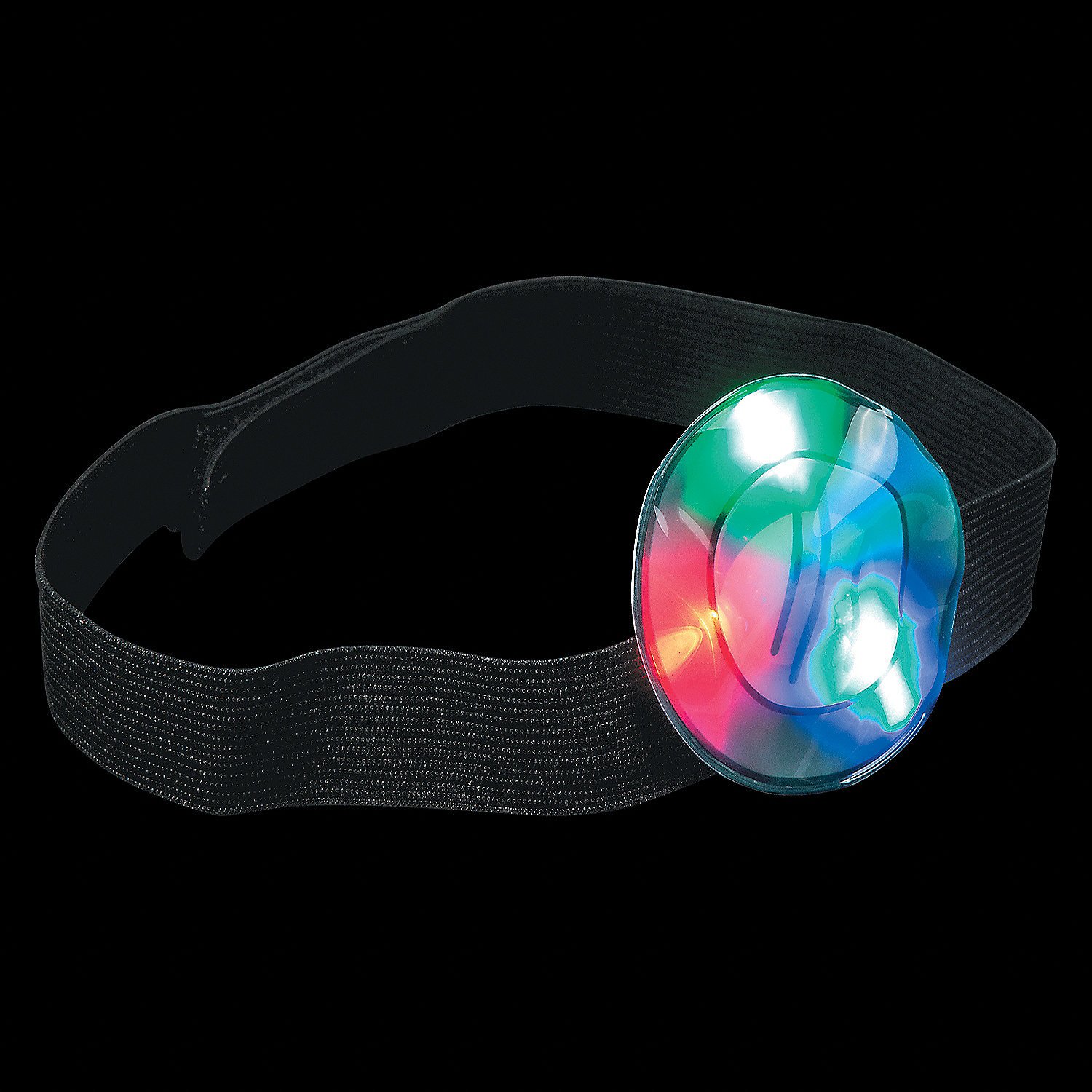 Fun Express LED Headlamp - 12 Pack Light Up Headbands for Kids & Adults - Perfect for Camping, Running, Night Hiking & Halloween Costume Accessories