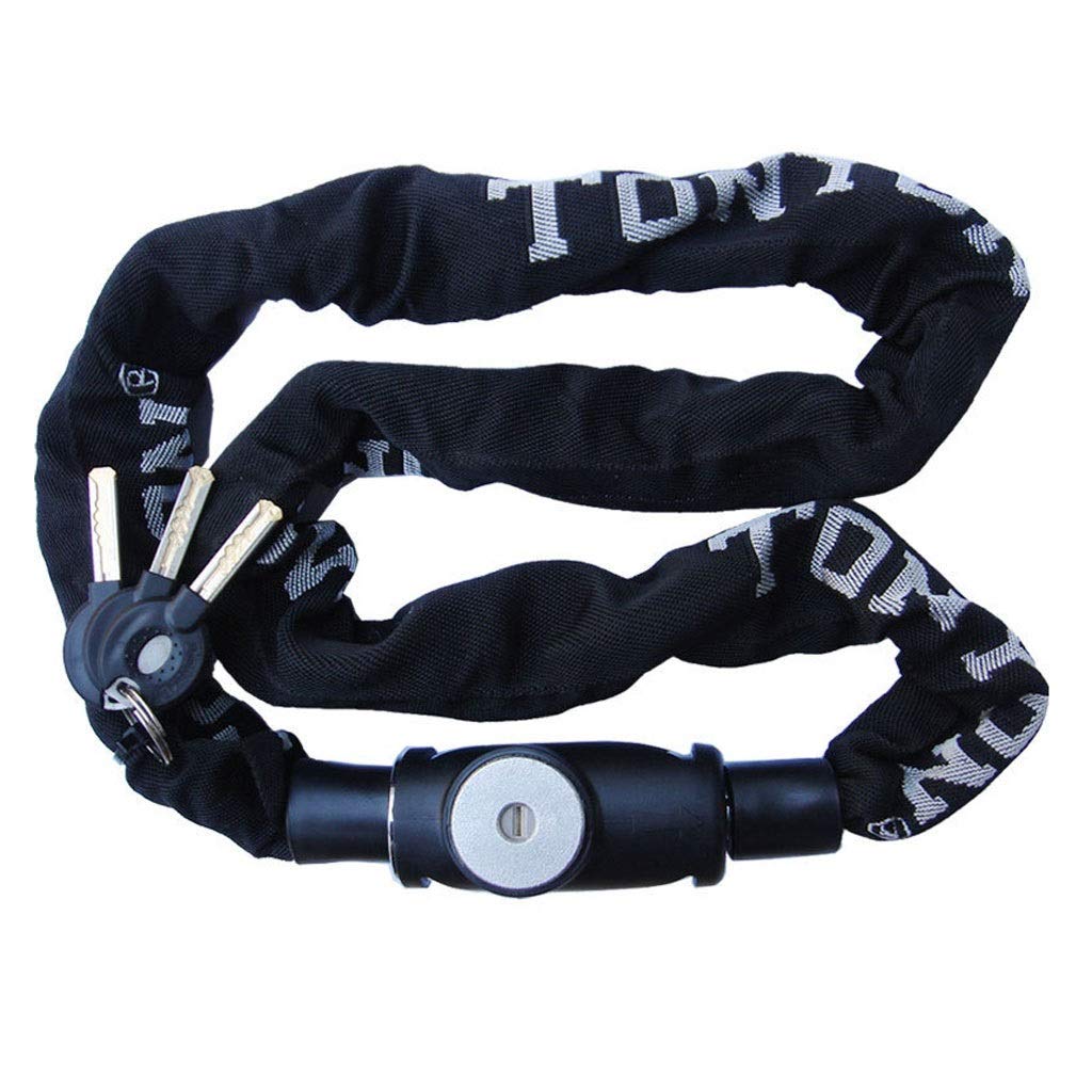 Premium NYKK 10mm Thick 1.2M Heavy Duty Bicycle Motorcycle Chain Lock - Extra Security Front Door Lock, Electric Car Lock with 3 Keys - Ideal for Bikes, Scooters, Gates & Outdoor Equipment Protection