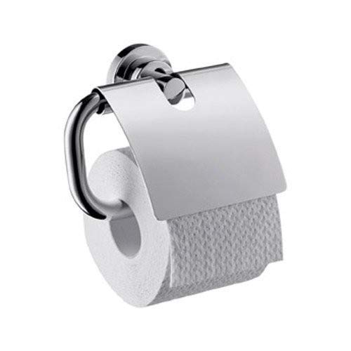 Axor 41738000 Citterio Chrome Toilet Paper Holder - Modern Bathroom Tissue Roll Dispenser for Home & Hotel Use