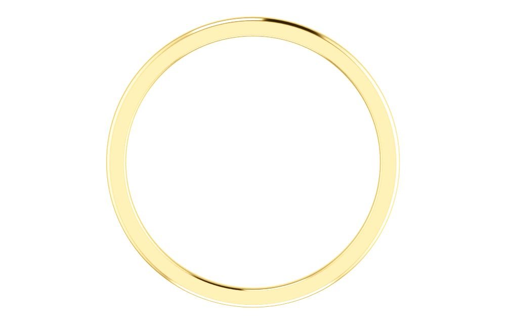 14K Yellow Gold 1mm Comfort Fit Men's Wedding Ring Band - Size 7.5 | Elegant & Durable Jewelry for Weddings, Anniversaries & Special Occasions | Perfect Gift for Him