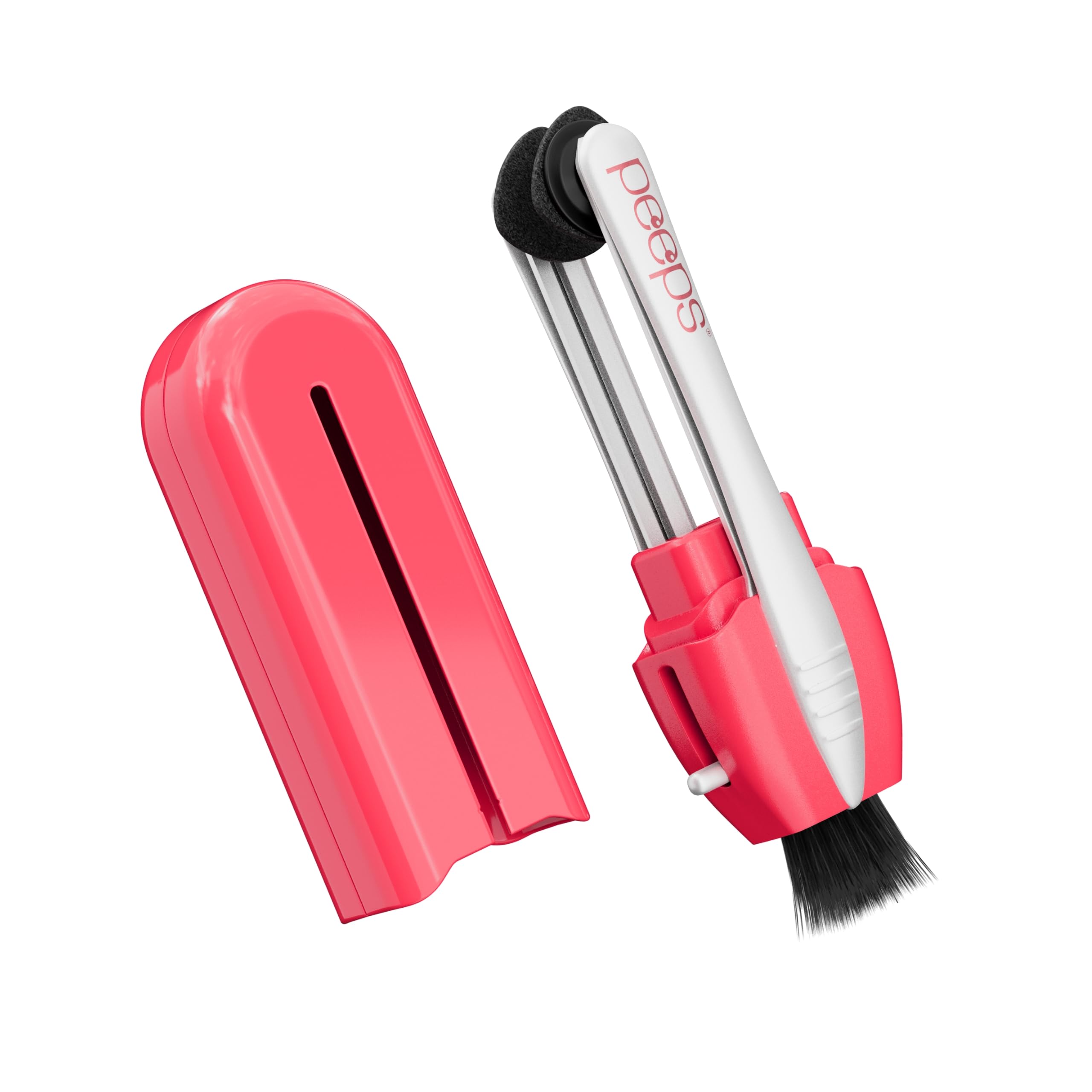 CarbonKlean Peeps Glasses Cleaner - Premium Lens Cleaner for Eyeglasses & Reading Glasses with Carbon Microfiber Technology - Pink (1 Count) - Perfect for Home, Office, Travel & Everyday Use