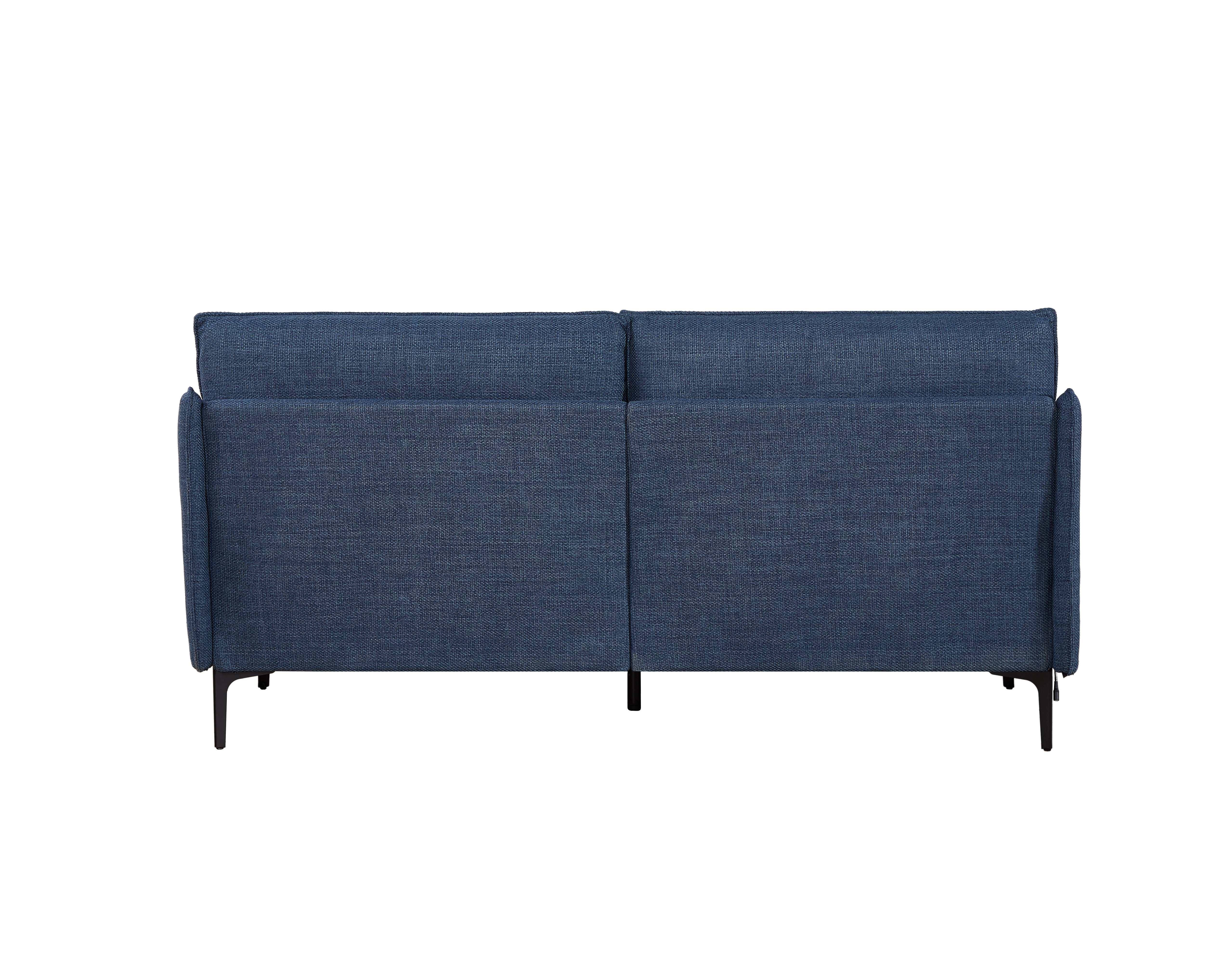 2.5 Seater Sofa with USB Charging Port & 2 Pillows - Modern Living Room, Bedroom, Office Furniture with Metal Legs | Perfect for Small Spaces, Apartments & Home Decor