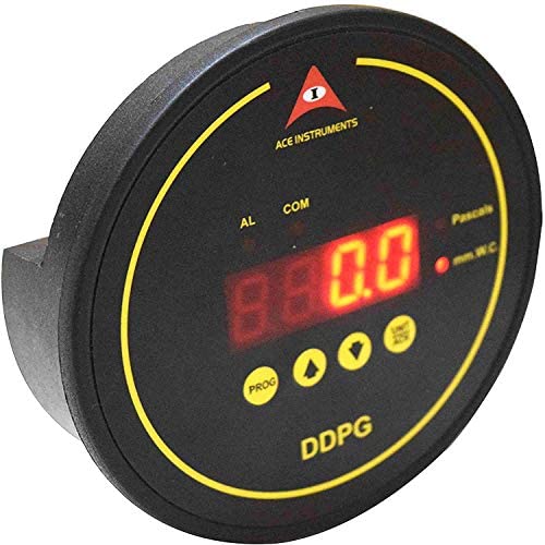 Room Pressure Monitor with Calibration Certificate - Accurate Air Pressure Gauge for Laboratories, Cleanrooms & HVAC Systems