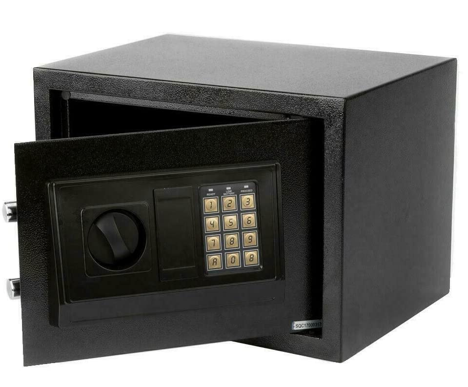 Digital Electronic Safe Box with Keypad Lock - Home & Office Security Safe for Cash, Jewelry, Guns & Documents | Fireproof & Waterproof for Ultimate Protection