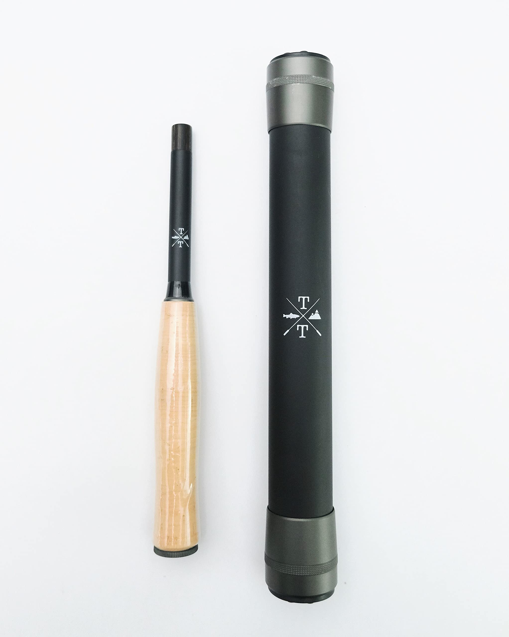 CO. Tiny Ten 5-Foot Mini Ultralight Carbon Fiber Tenkara Fly Fishing Rod - Perfect for Backpacking, Stream Fishing & Travel Adventures