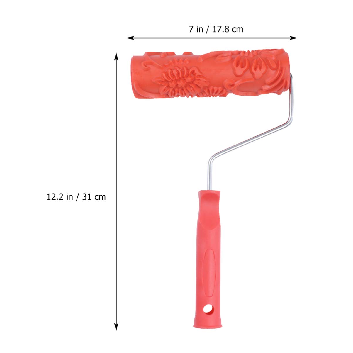 Textured Paint Roller Brush - Rubber Wall Pattern Tool for Grain Printing & Wallpaper Effects | Perfect for DIY Home Decor, Faux Finishes, and Creative Wall Designs
