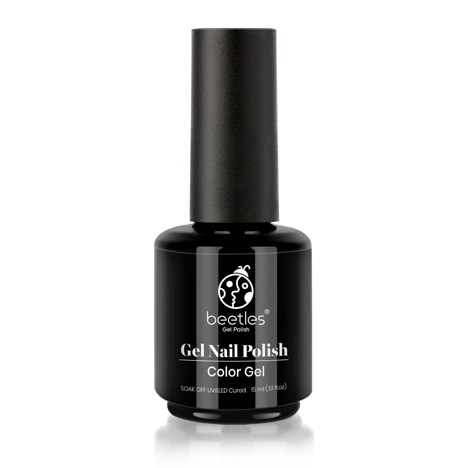 Beetles 15ml Champagne Gold Glitter Gel Nail Polish - UV LED Lamp Cured, Long Lasting Salon Quality Nail Art for Manicure, DIY Home Use & Gifts for Women | Perfect for Parties, Weddings & Special Occasions