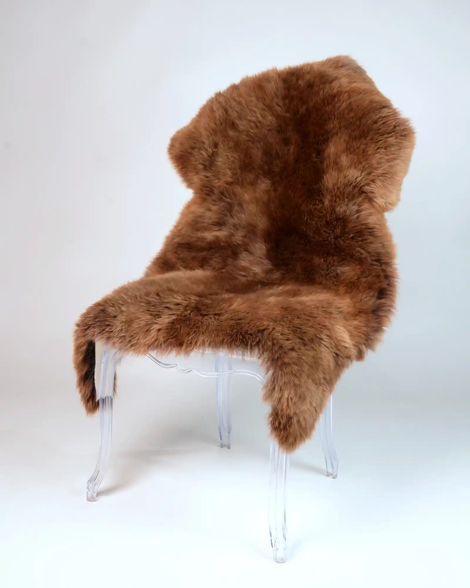 Premium Natural Chocolate New Zealand Sheepskin Rug - Soft & Luxurious for Living Room, Nursery, or Bedroom Decor