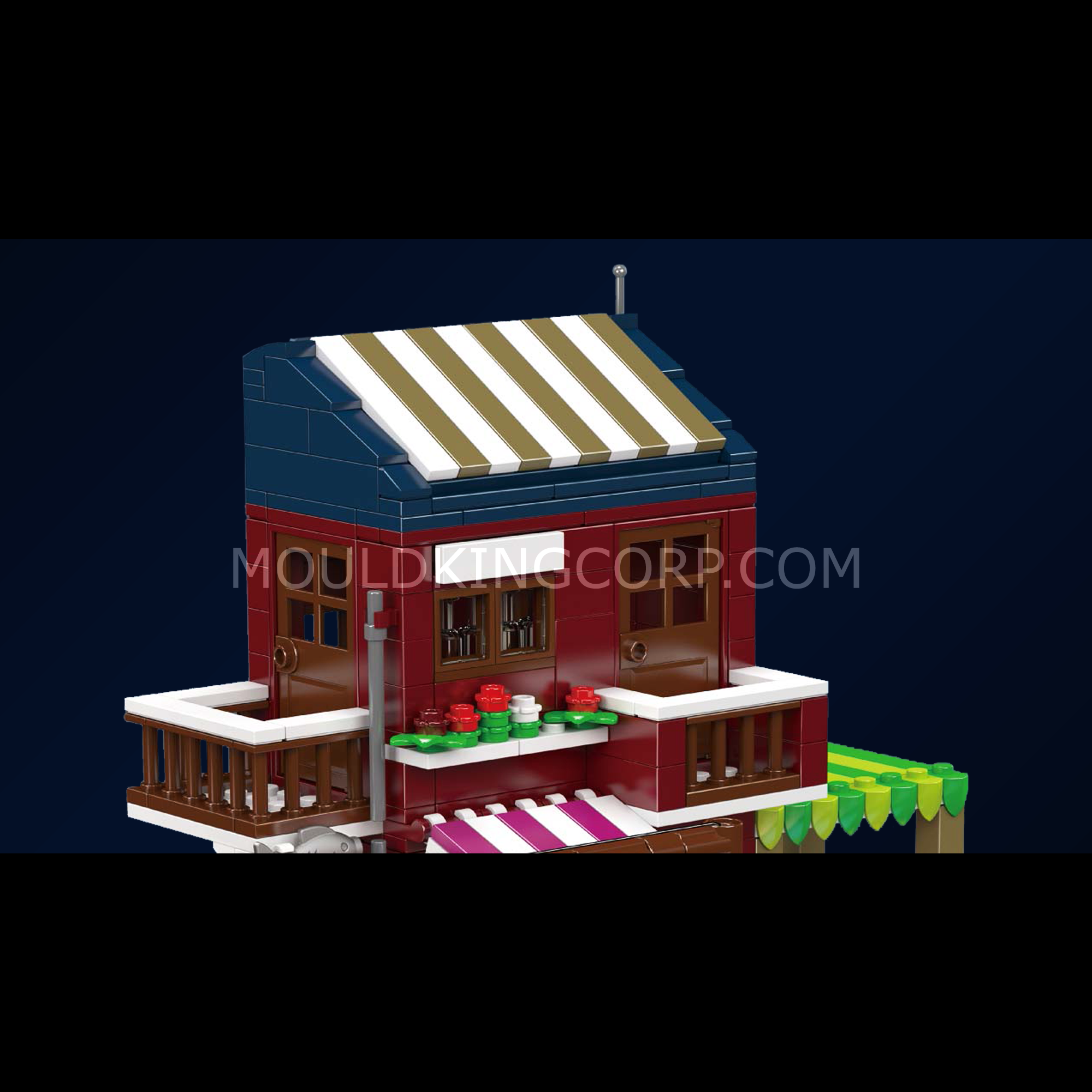 Mould King 10110 Fishing Dock Building Blocks Set - 800 Pieces Creative Construction Toy for Kids & Adults | Perfect for Birthday Gifts, STEM Learning, and Family Bonding Activities