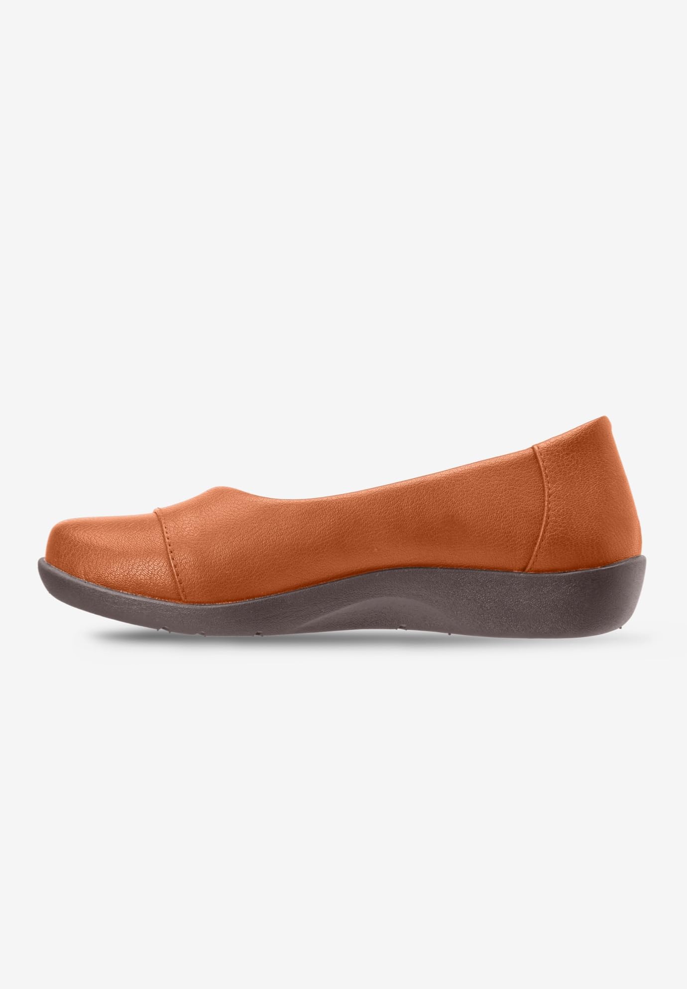 Comfortview Women's Wide Width The Gab Flat - Comfortable Slip-On Shoes for Casual Wear, Office & Travel