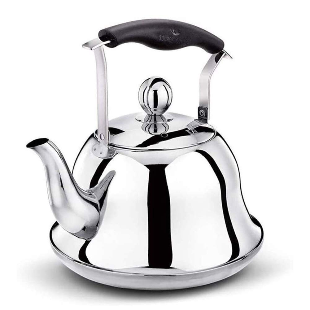 **Stainless Steel Whistling Tea Kettle - 6L Stovetop & Induction Compatible - Modern Teapot for Gas & Electric Stoves - Perfect for Tea Lovers & Home Brewing (Color: A)**    *(Use Cases: Ideal for making tea, boiling water, or enhancing your kitchen decor with a sleek, functional design.)*