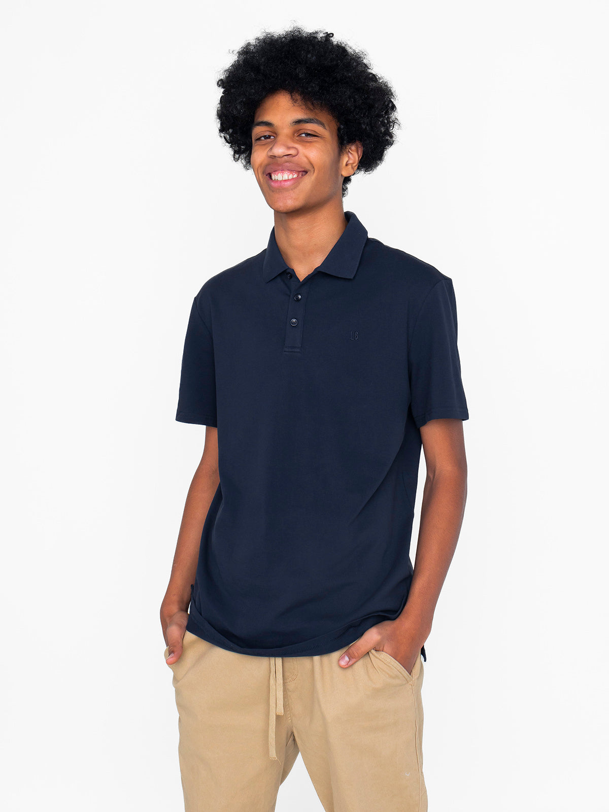 Premium Men's Classic Fit Polo Shirt - Soft Cotton, Breathable & Comfortable - Navy Blue - Casual Office Wear, Golf Outfits & Weekend Style