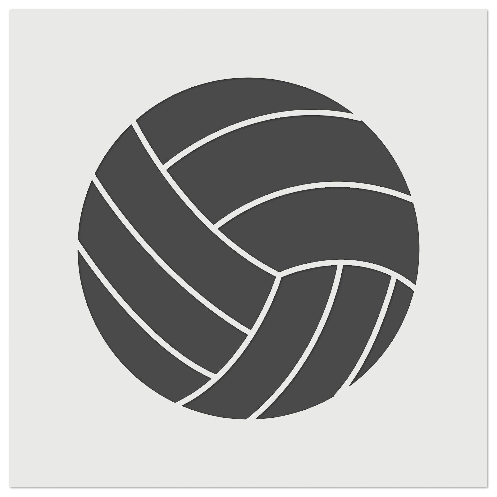 Volleyball Wall Art Cookie Stencil - 3.5 Inch Reusable DIY Craft Template for Baking, Home Decor & Sports Themed Parties