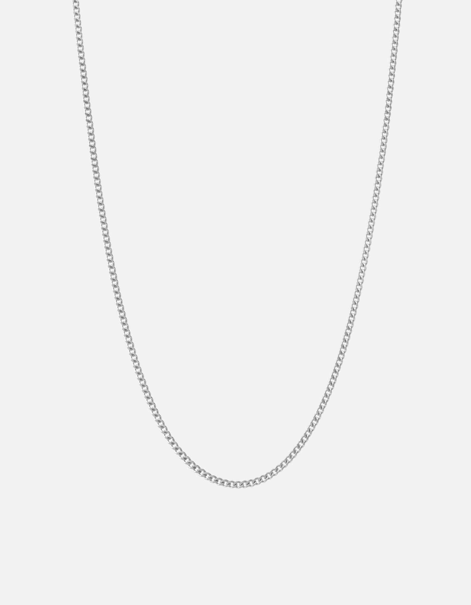 2mm Cuban Chain Necklace for Men & Women - 925 Sterling Silver Polished Link Chain - Perfect for Layering, Everyday Wear & Gift Giving