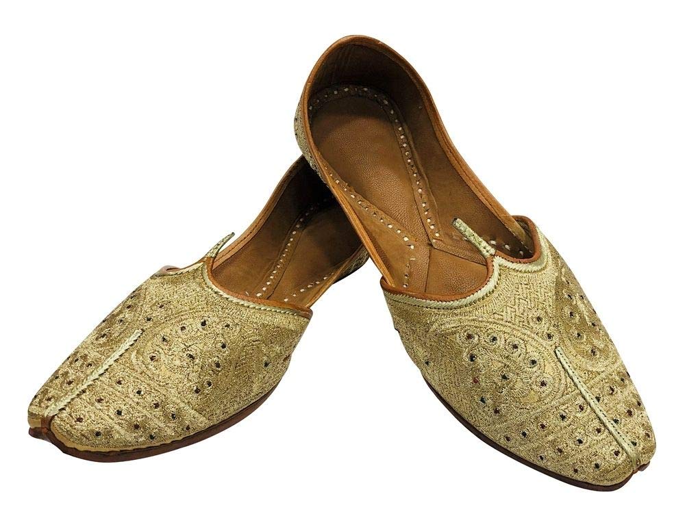 Men's Copper Jutti Shoes - Traditional Indian Mojari Khussa for Sherwani & Bridal Wear | Handcrafted Leather Wedding Footwear for Grooms & Special Occasions