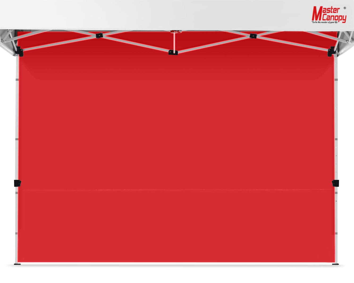 MASTERCANOPY Instant Canopy Tent Sidewall for 10x10 Pop Up Canopy - Waterproof & UV Protection - 1 Piece Red - Perfect for Outdoor Events, Camping, and Beach Parties