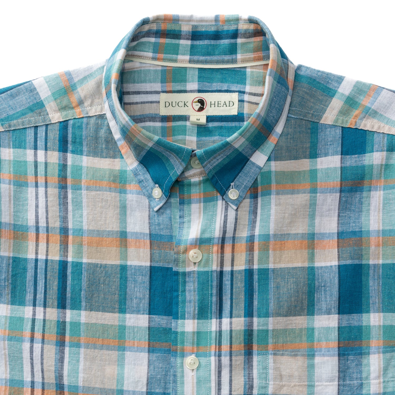 Premium Linen Cotton Oxford Sport Shirt for Men - Classic Greenfield Plaid Design - Comfortable Business Casual & Outdoor Wear