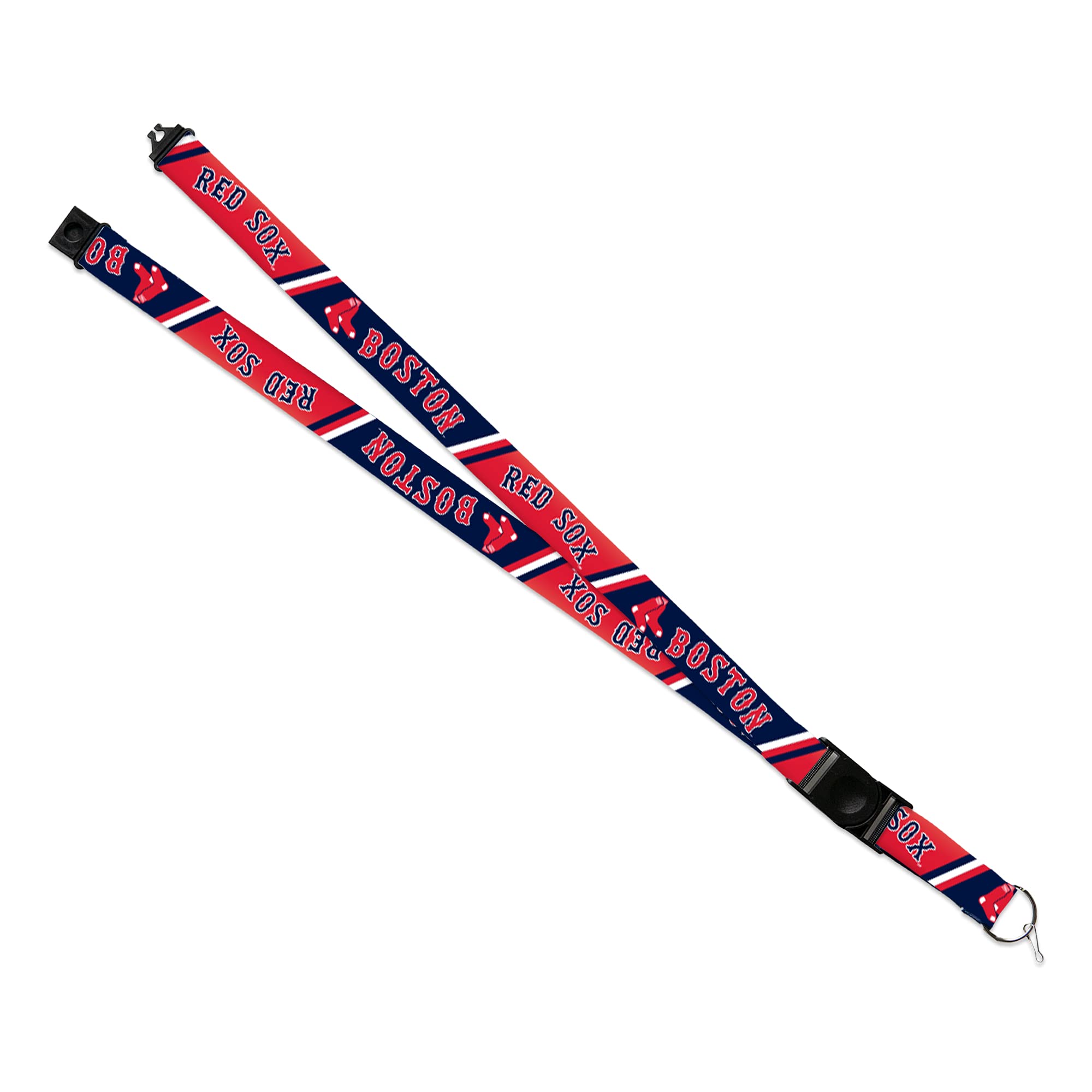 Official Boston Red Sox Lanyard - Rico LAN3901 Team Logo ID Badge Holder for Work, School & Game Day Accessories