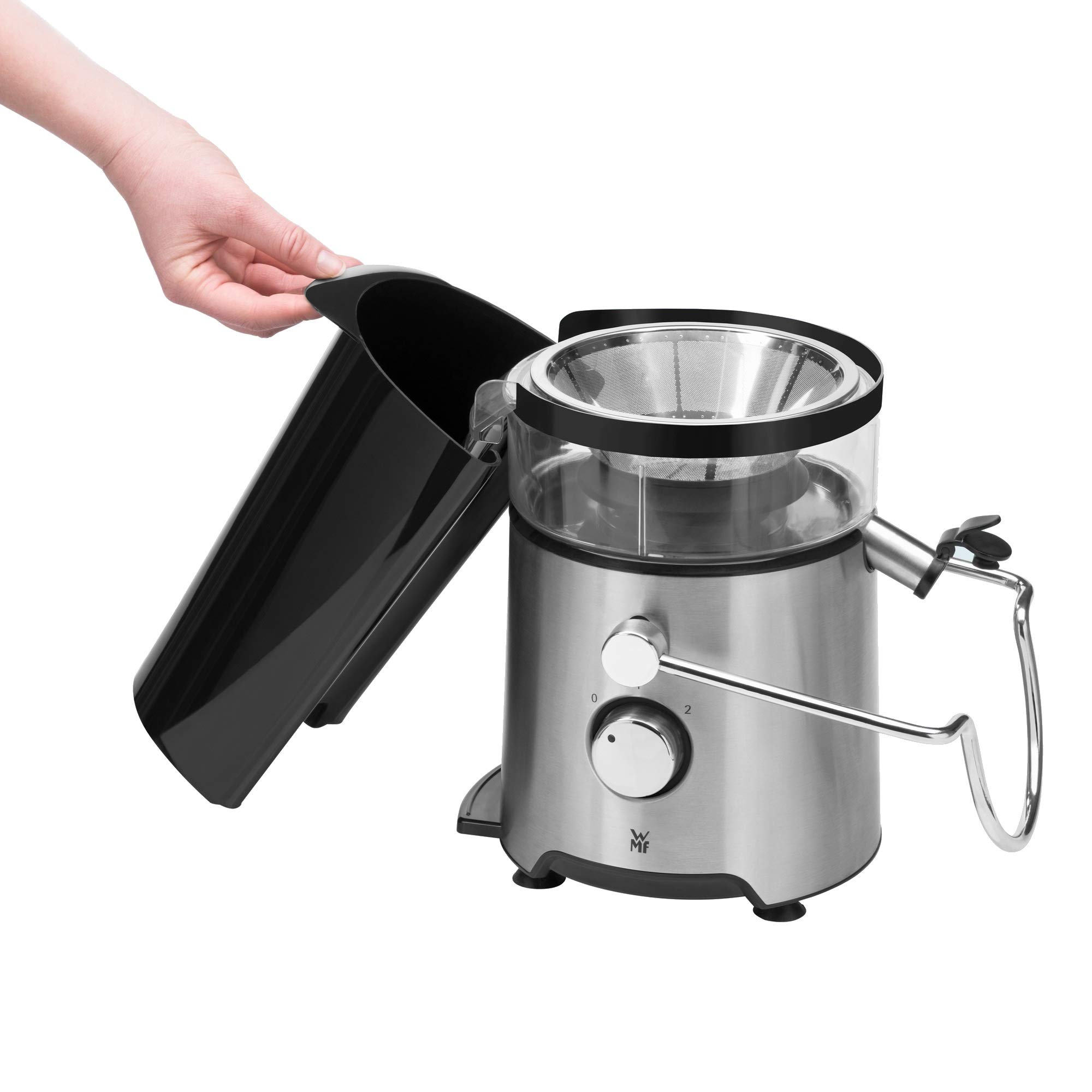 WMF Kult X Juicer - Premium Stainless Steel Citrus Juicer for Fresh Lemon, Orange & Lime Juice - Perfect for Cocktails, Cooking & Healthy Drinks at Home