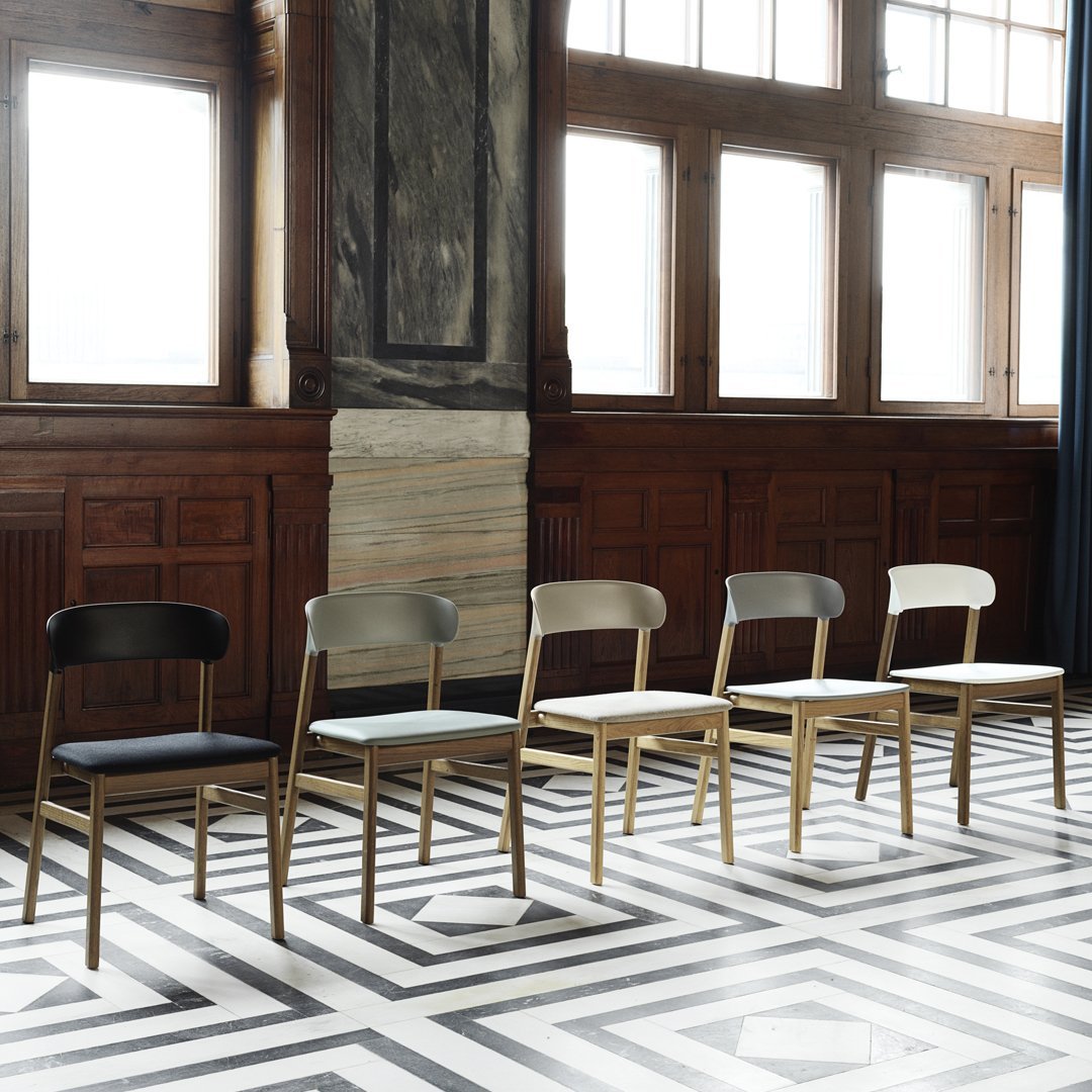 Simon Legald Herit Dining Chair by Normann Copenhagen - Modern Scandinavian Design for Dining Room, Kitchen, or Office - Comfortable & Stylish Seating Solution